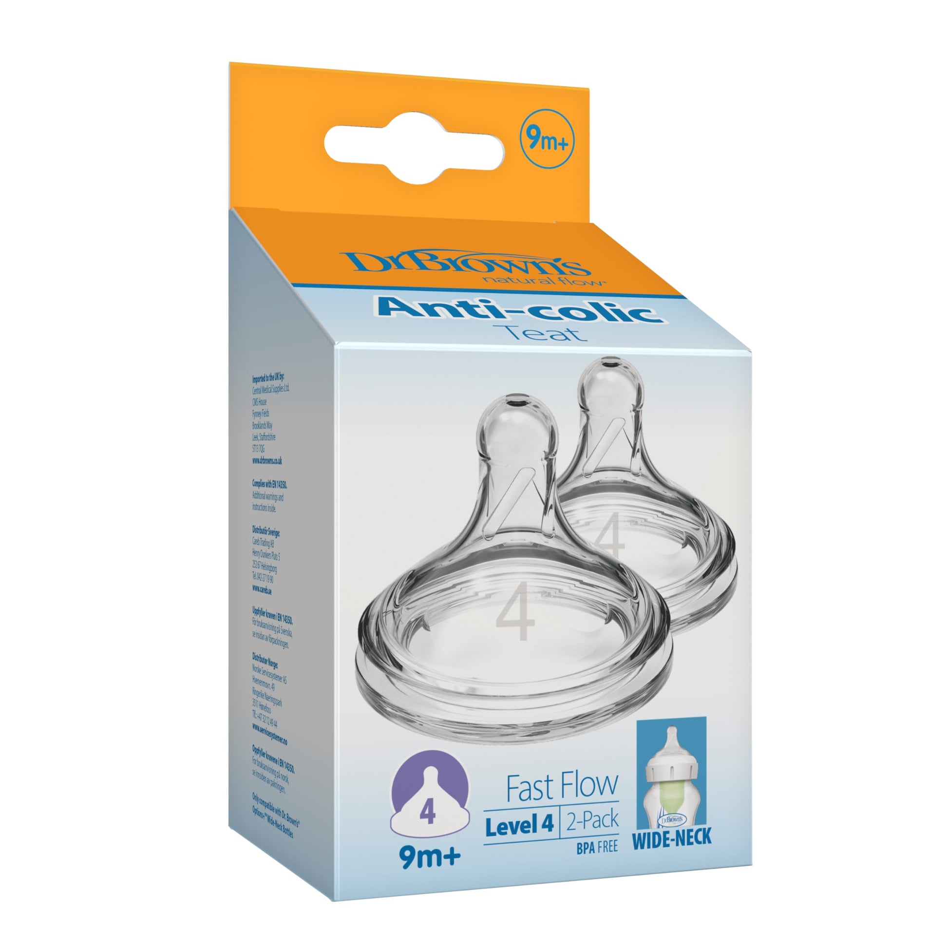 Dr. Brown's Tetina cuello ancho Options+ nivel 4
