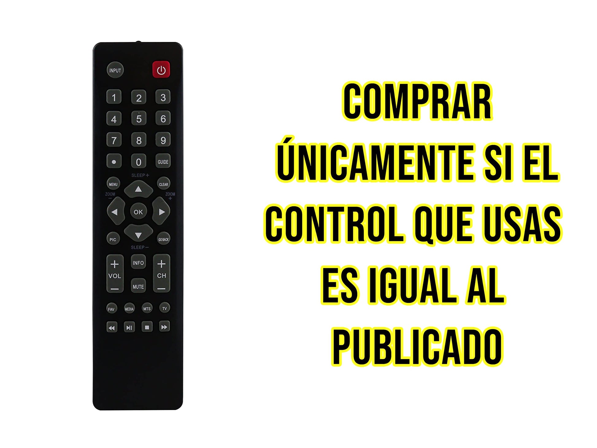 Control Compatible con HKPRO Y ATVIO L32hdm12 Pantalla Led LCD