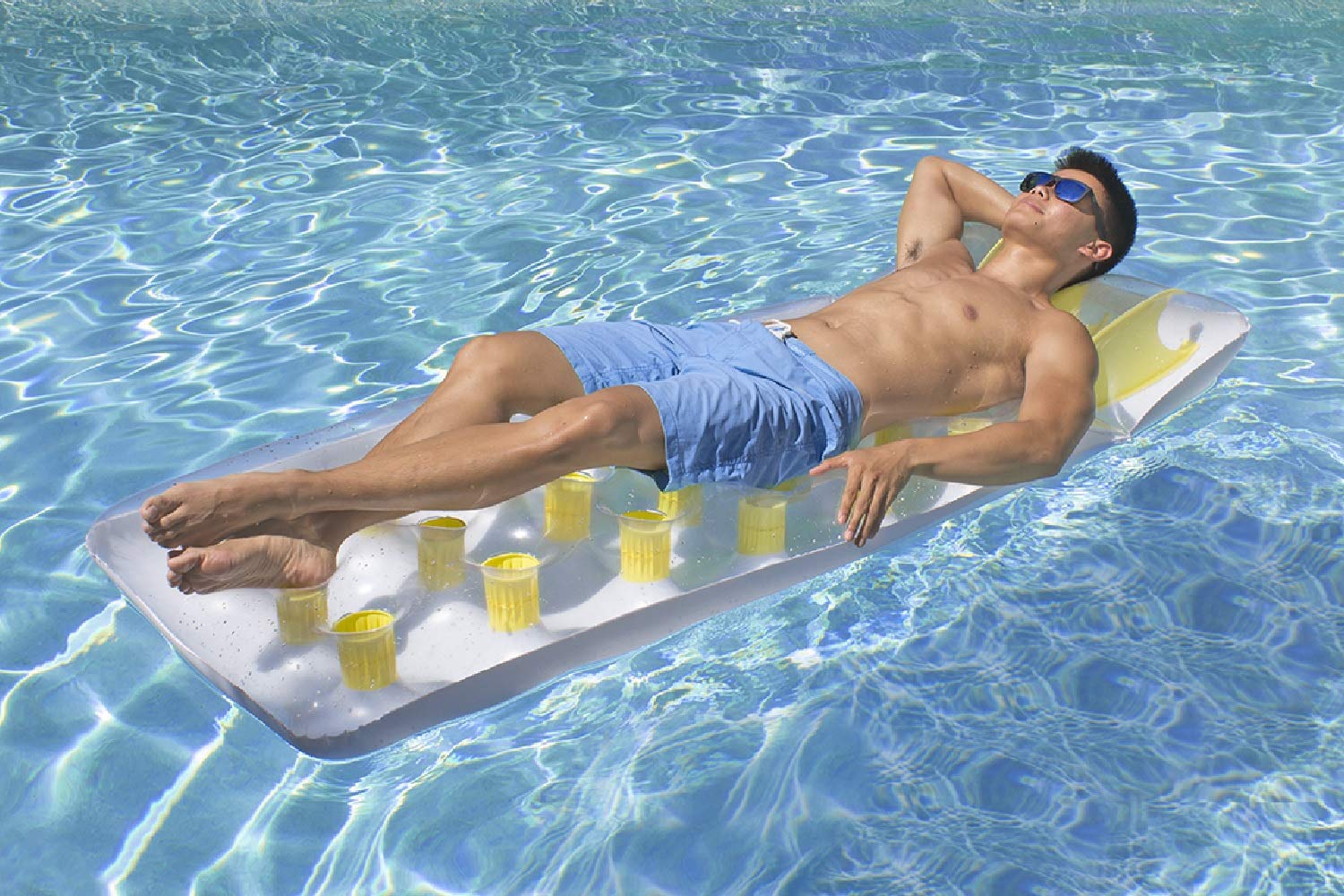 Colchón Inflable Poolmaster clásico francés de Bolsillo para Piscina para Adultos