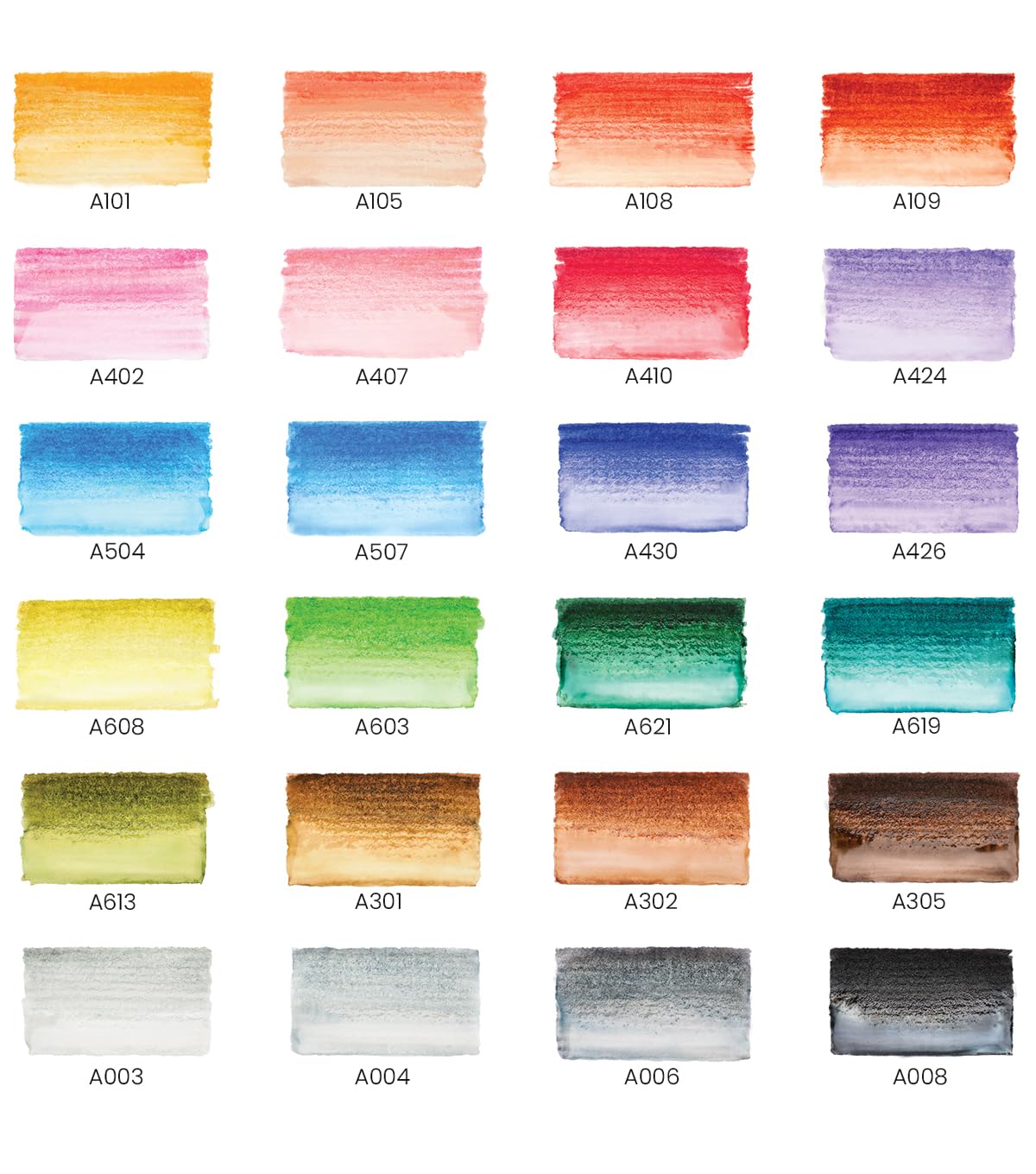 ARTEZA Caja de 24 rotuladores con punta de pincel | Rotuladores acuarelables profesionales para dibujar y colorear | 100% no tóxicos | Múltiples colores | Puntas flexibles