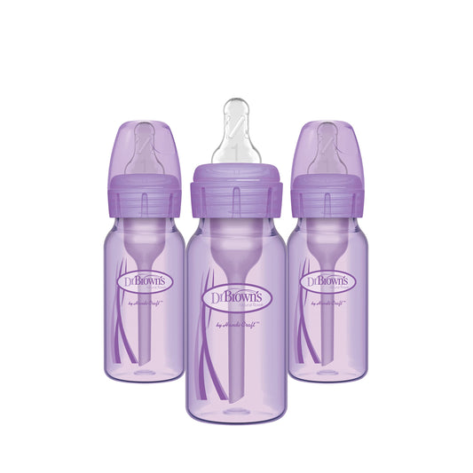 Biberón Natural Flow Options+ Dr. Brown’s Lavanda Pack de 3