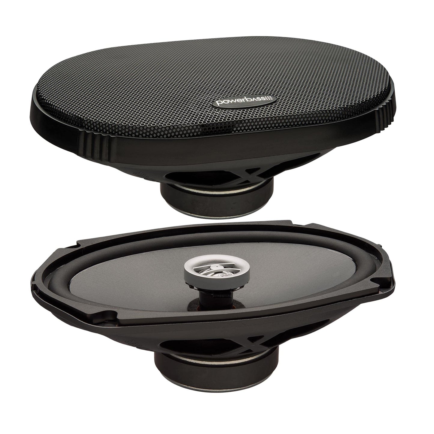 PowerBass OE-692T - Altavoces coaxiales de montaje poco profundo de 6 x 9 2 ohmios - Par