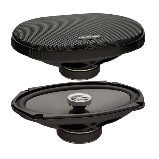 PowerBass OE-692T - Altavoces coaxiales de montaje poco profundo de 6 x 9 2 ohmios - Par