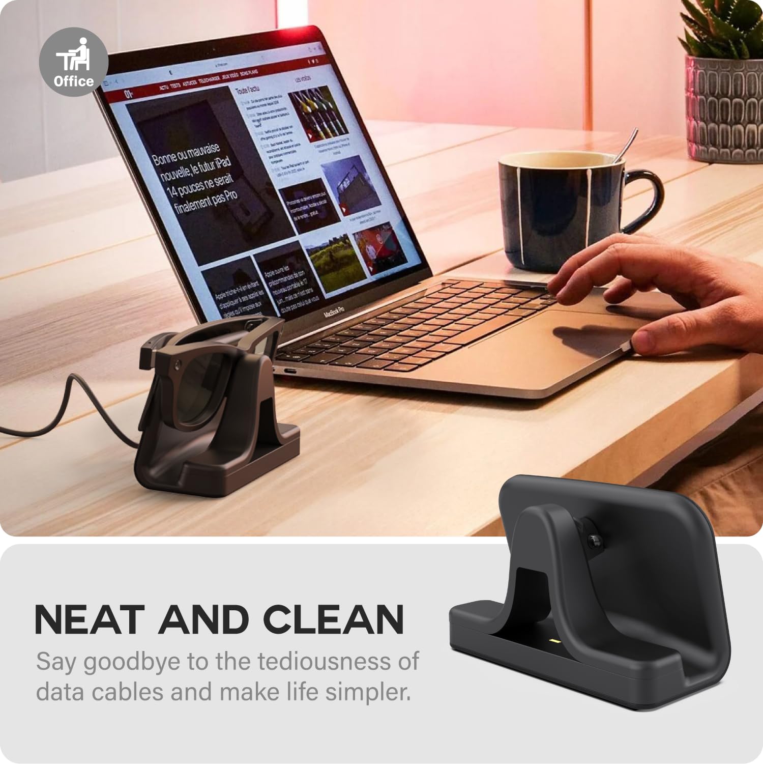 TUSITA Base de Carga & Cable Compatible con Ray-Ban Meta (Gen 1 2) Gafas Inteligentes, USB-C