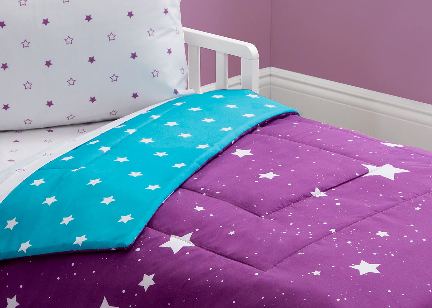 Juego de ropa de cama de 4 piezas para niña (cama infantil)