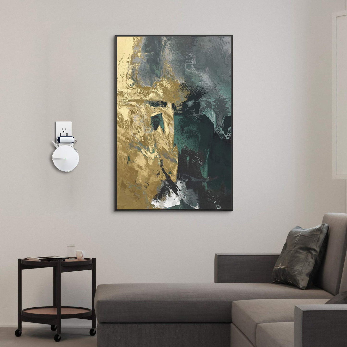 Soporte de Pared PETIMETI Blanco para Sistema WiFi de Malla TP-Link Deco M5 Paquete de 3