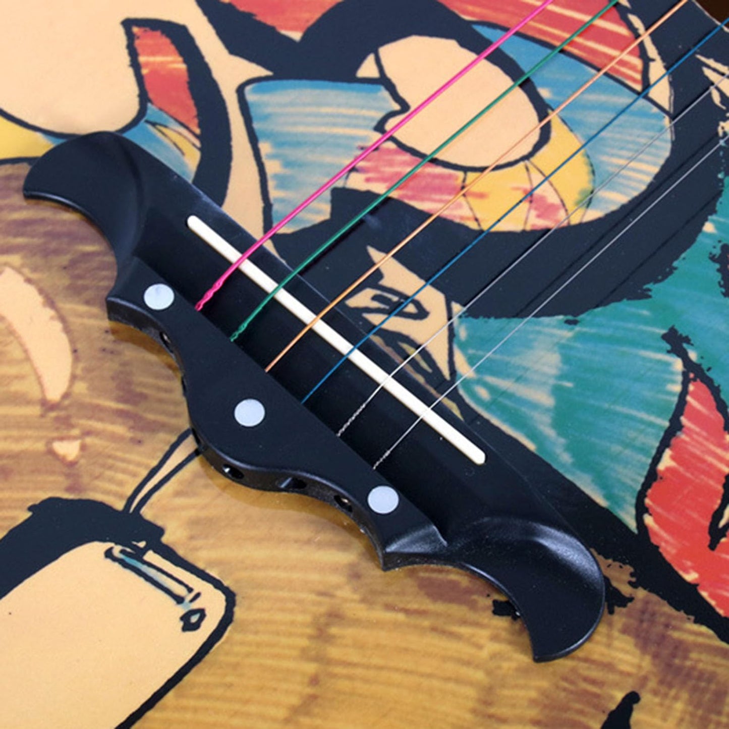 Guitarra AcúStica, Guitarra Acustica Clasica, Guitarra AcúStica para Principiantes, Guitarra Acústica de Diapasón de Alta Densidad con Patrón de Grafiti de 38 Pulgadas, para Principiantes, Adultos
