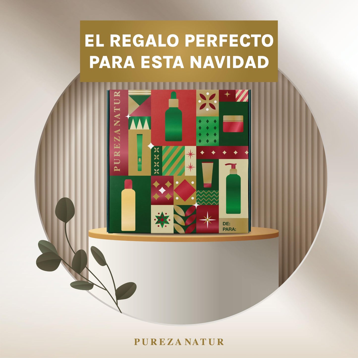 Kit Facial Edición limitada Navidad 2024 Serum Niacinamida, Ácido glicólico + Salicílico y pestañas. Crema lifting, Gel limpiador, Tónico antimanchas anti-edad | Paquete completo día y noche regalos para el cuidado de la piel, hidratación y rejuvenecimien