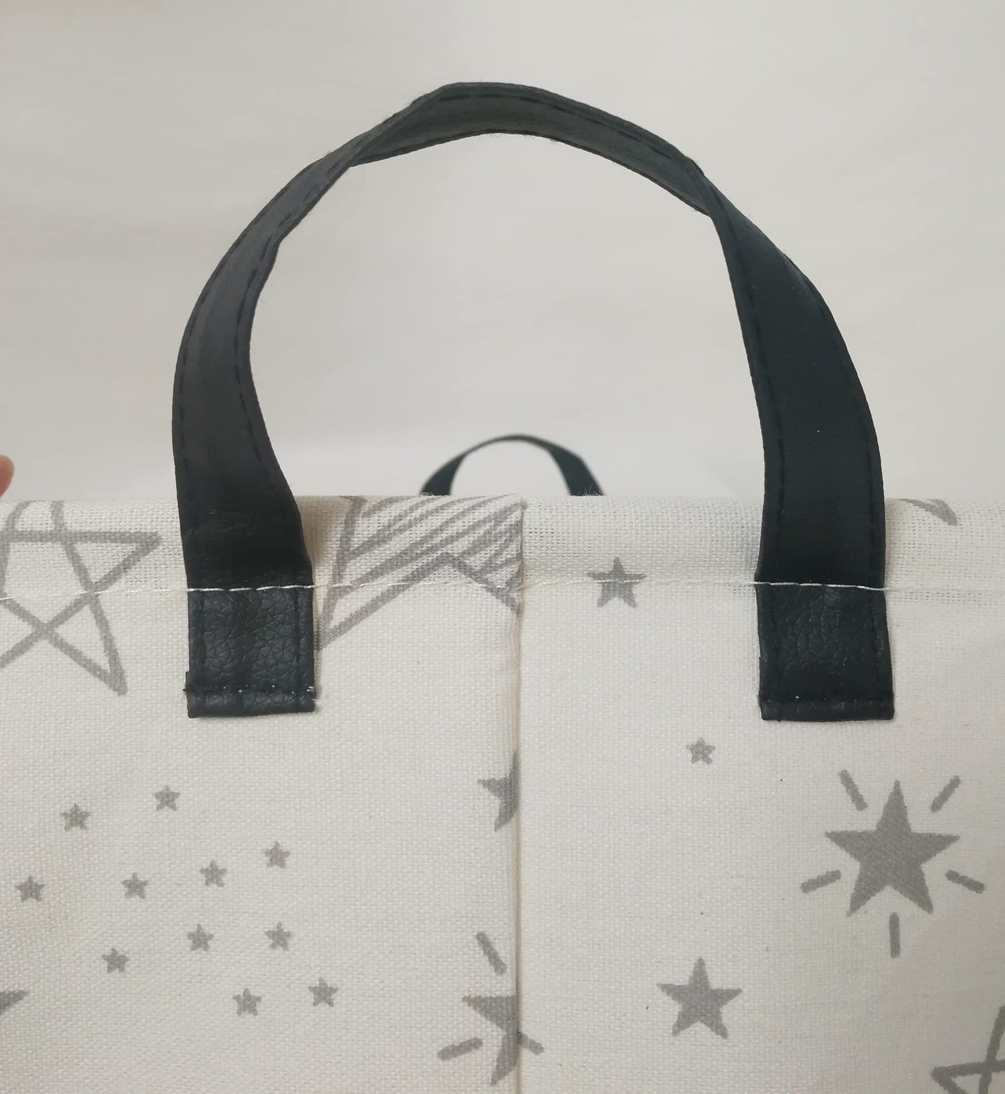 ACMUUNI - Estantería rectangular de regalo para guardería, cesta de lavandería y contenedores para ropa del hogar con asas