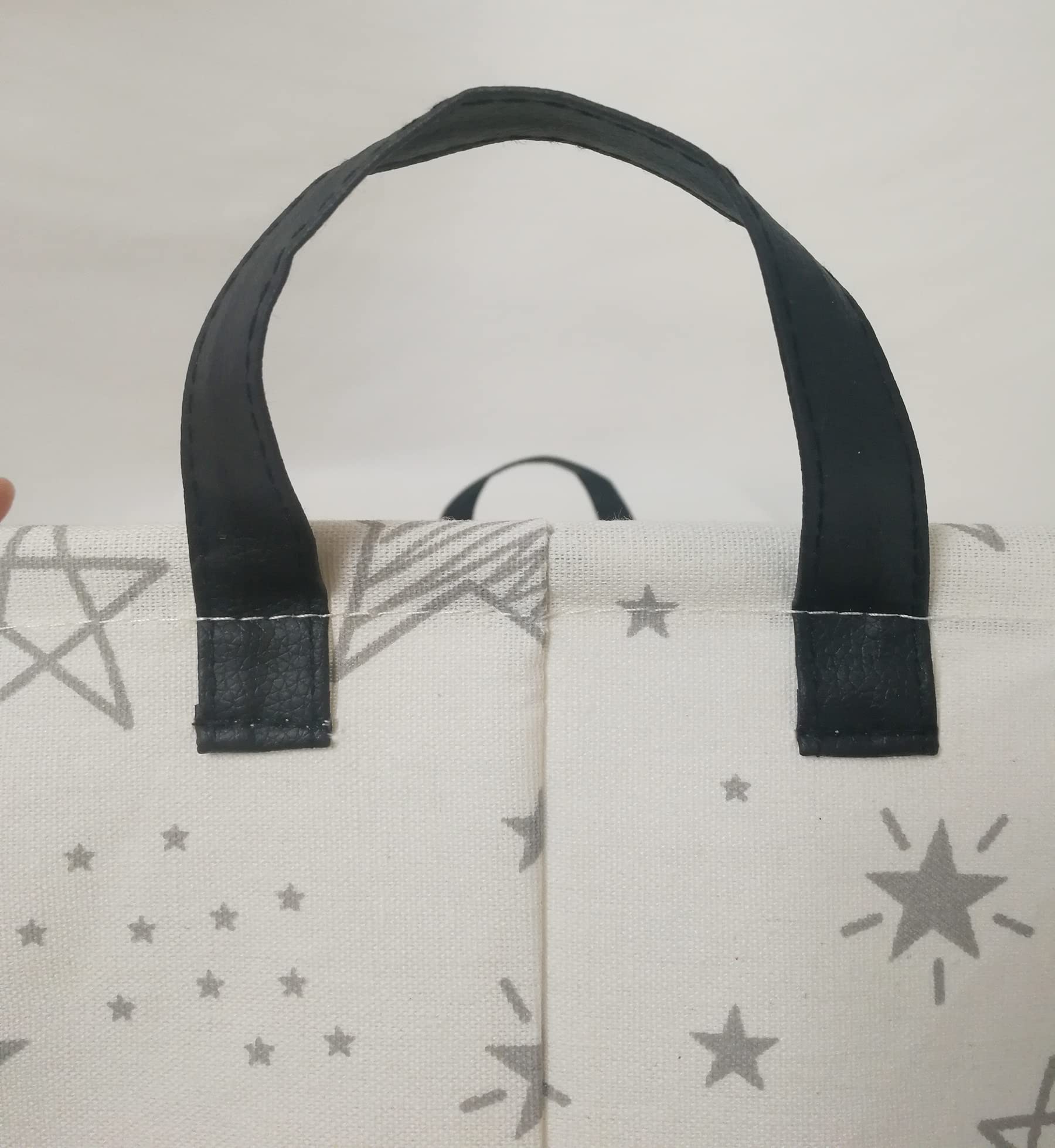 ACMUUNI - Estantería rectangular de regalo para guardería, cesta de lavandería y contenedores para ropa del hogar con asas