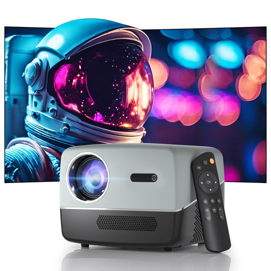 Proyector Portátil Native 4K HD 350 ANSI con Enfoque Automático y Corrección Keystone 5G WIFI6 Bluetooth