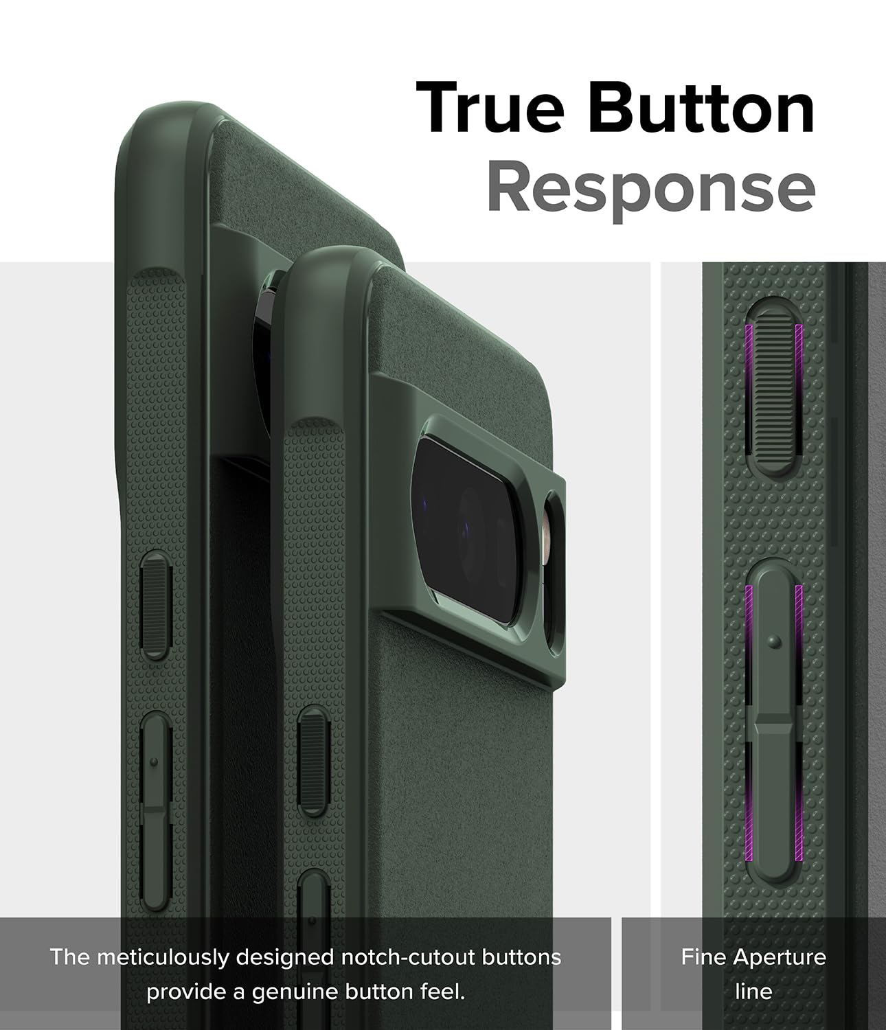Funda Google Pixel 8 Pro Ringke Onyx Verde Oscuro Anti Huella y Antideslizante con Protección Adicional