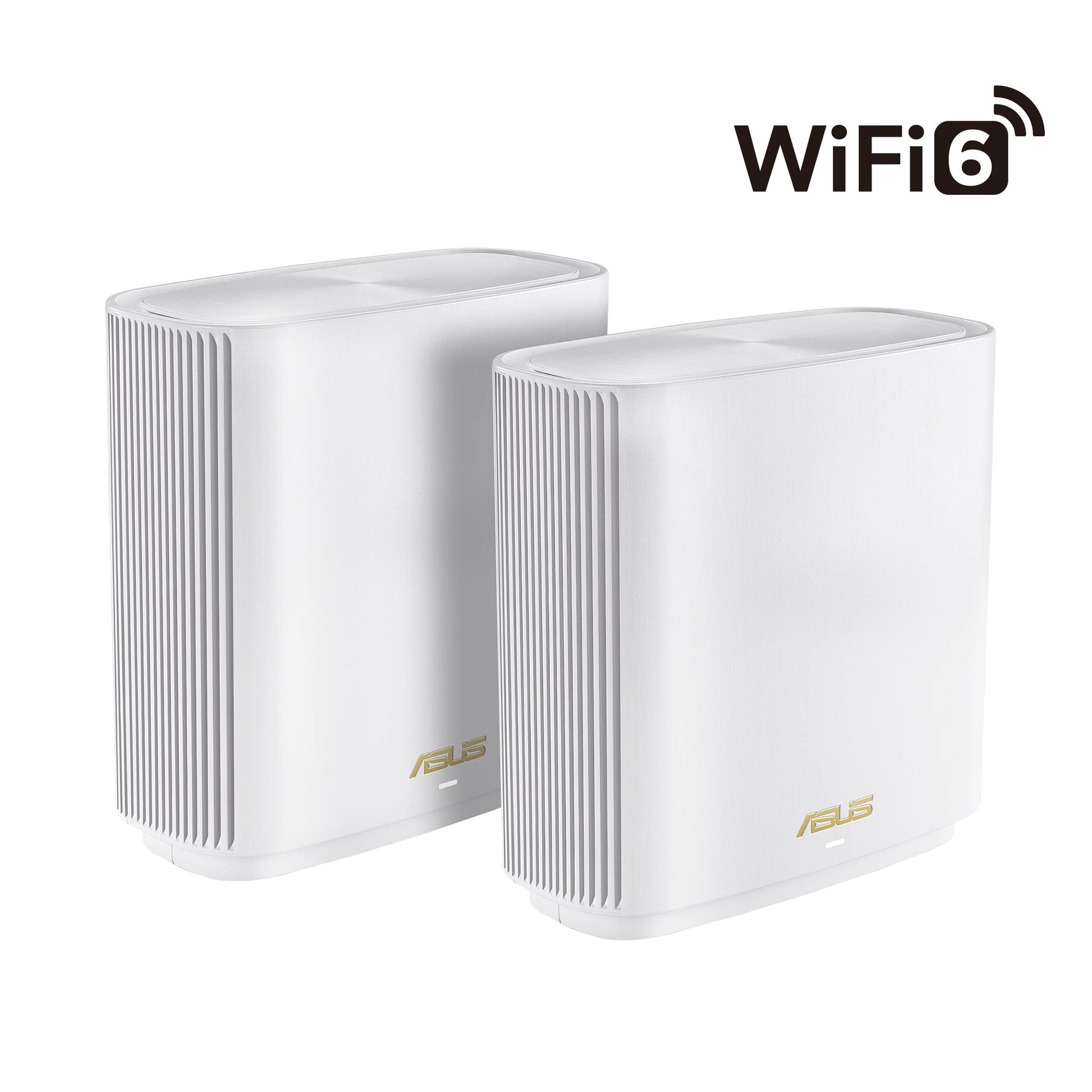ASUS ZenWiFi XT9 AX7800 Tri-Band WiFi6 Mesh WiFiSystem (paquete de 2), 802.11ax, hasta 5700 pies cuadrados y 6+ habitaciones, AiMesh, blanco (reacondicionado)