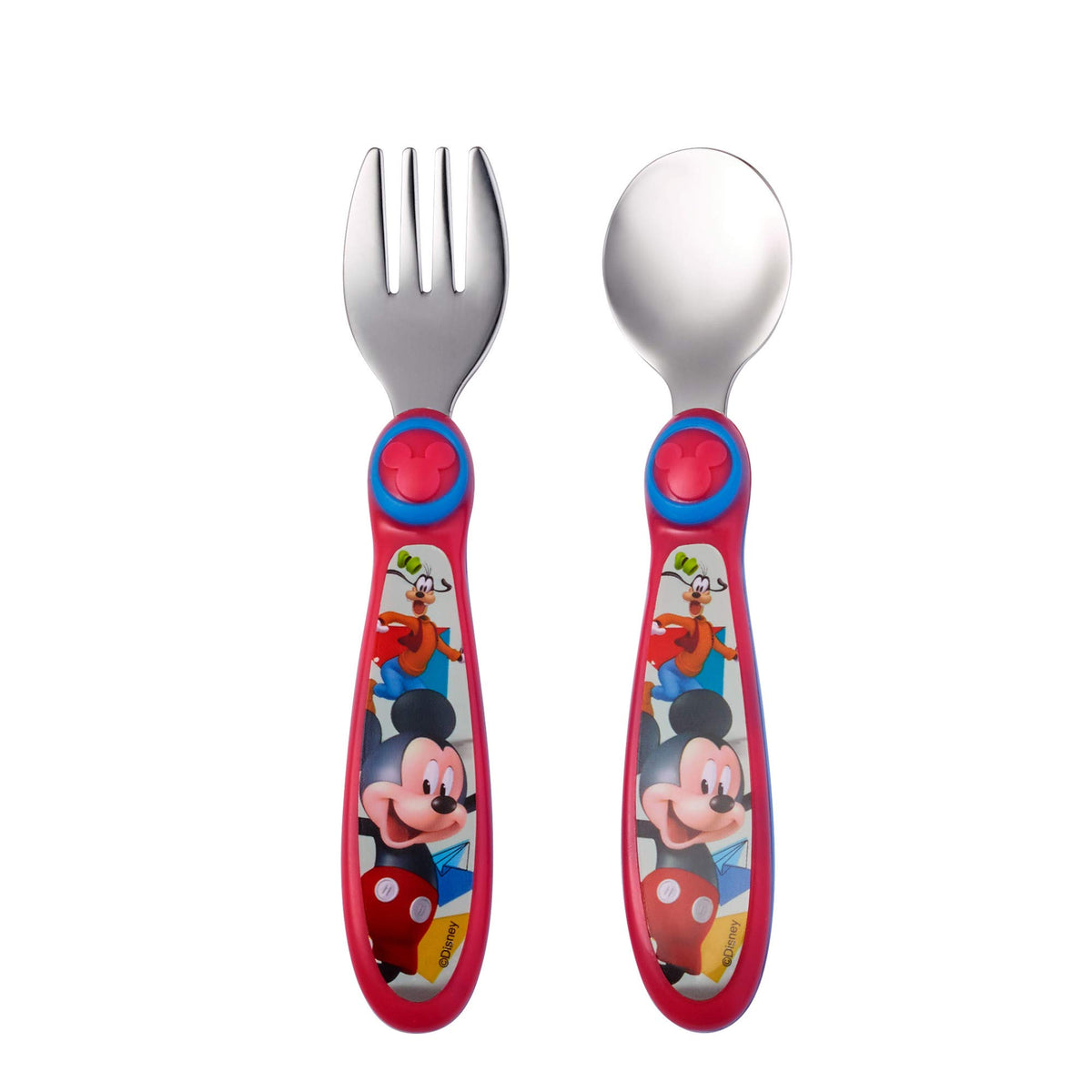 Disney Baby Cuchara y Tenedor, Mickey Mouse, azul