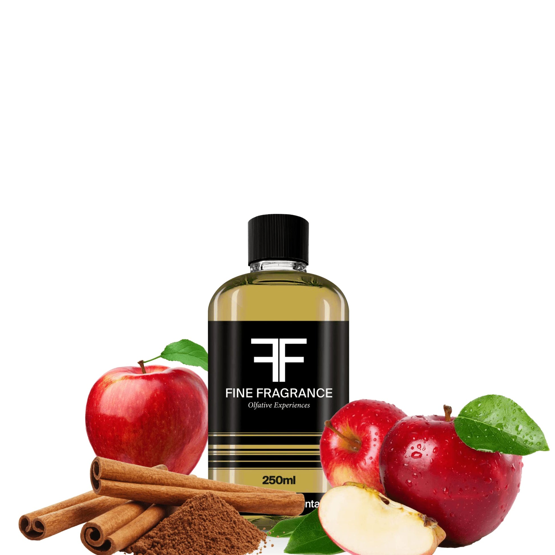 Fine Fragrance, Esencia para difusor aroma Manzana Canela, 250ml, ultra concentrada para uso exclusivo en difusores profesionales y aromaterapia