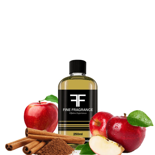 Fine Fragrance, Esencia para difusor aroma Manzana Canela, 250ml, ultra concentrada para uso exclusivo en difusores profesionales y aromaterapia