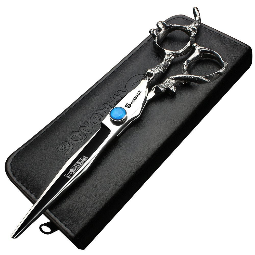 AXEMOORE Tijeras profesionales de Japn 440C, Modernas, Plateadas, para Peluquera, 7 Pulgadas