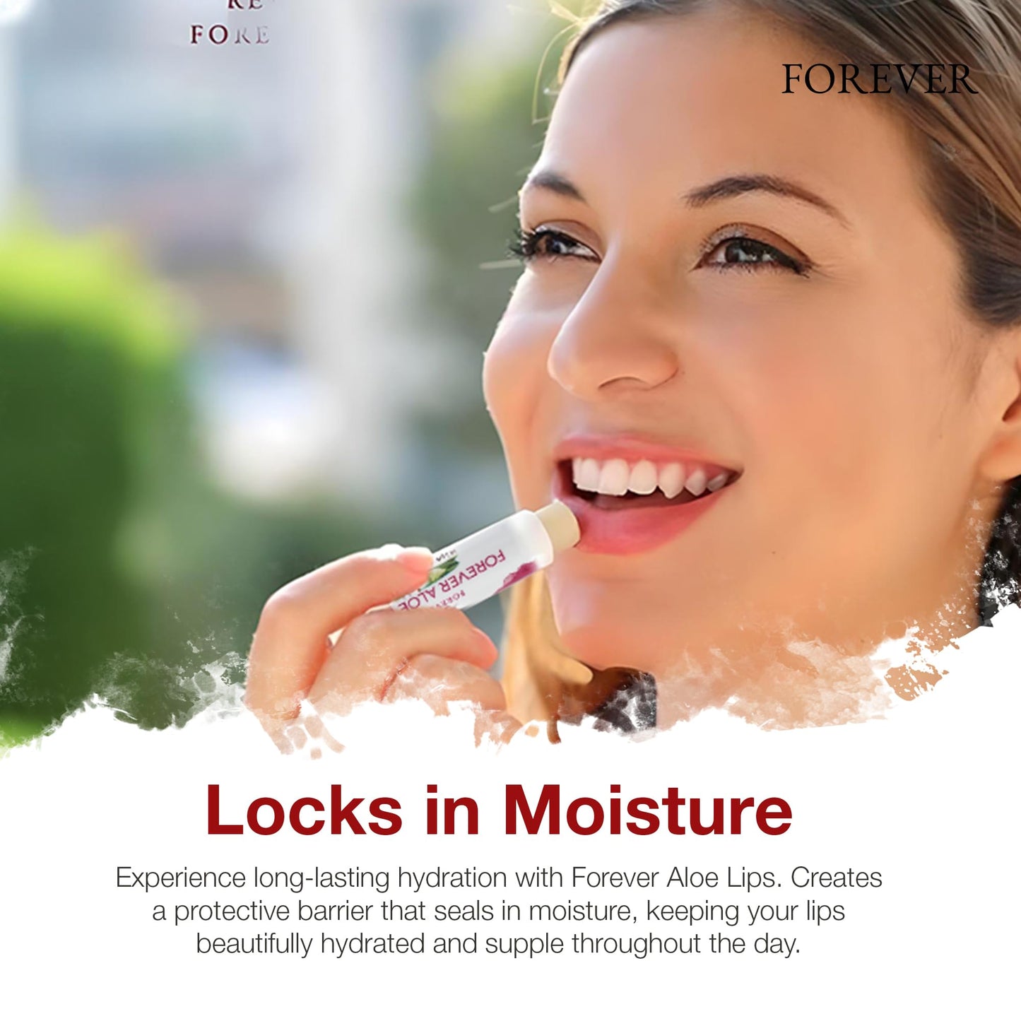 Forever Living - Forever Aloe Lips - Ultimate Lip Care para cualquier clima - Bálsamo labial hidratante con áloe, jojoba y cera de abejas, vegano, paquete de 12