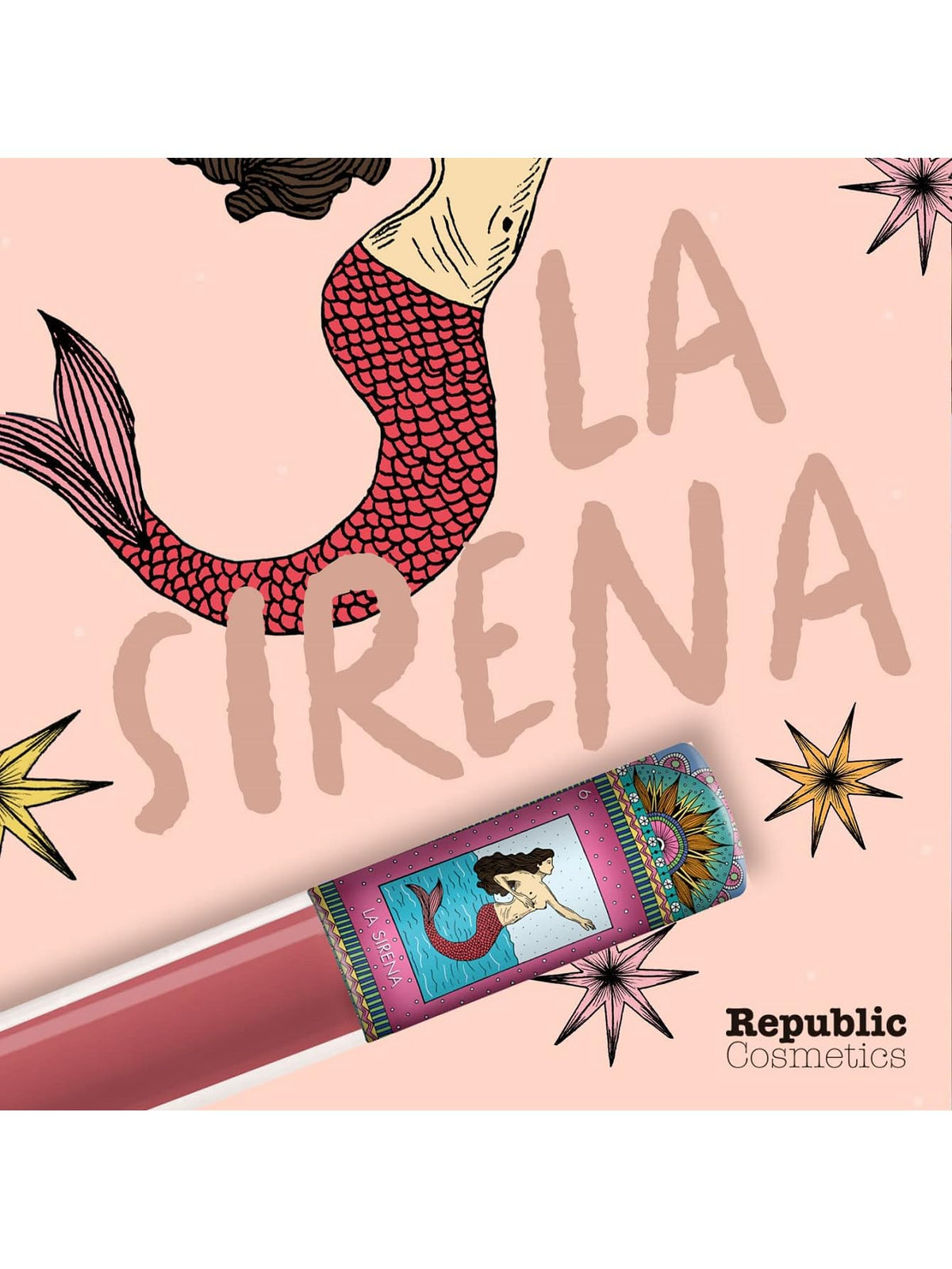 YUYA Set Máscara de Pestañas 10 aceites esenciales + Labial Líquido mate Sirena