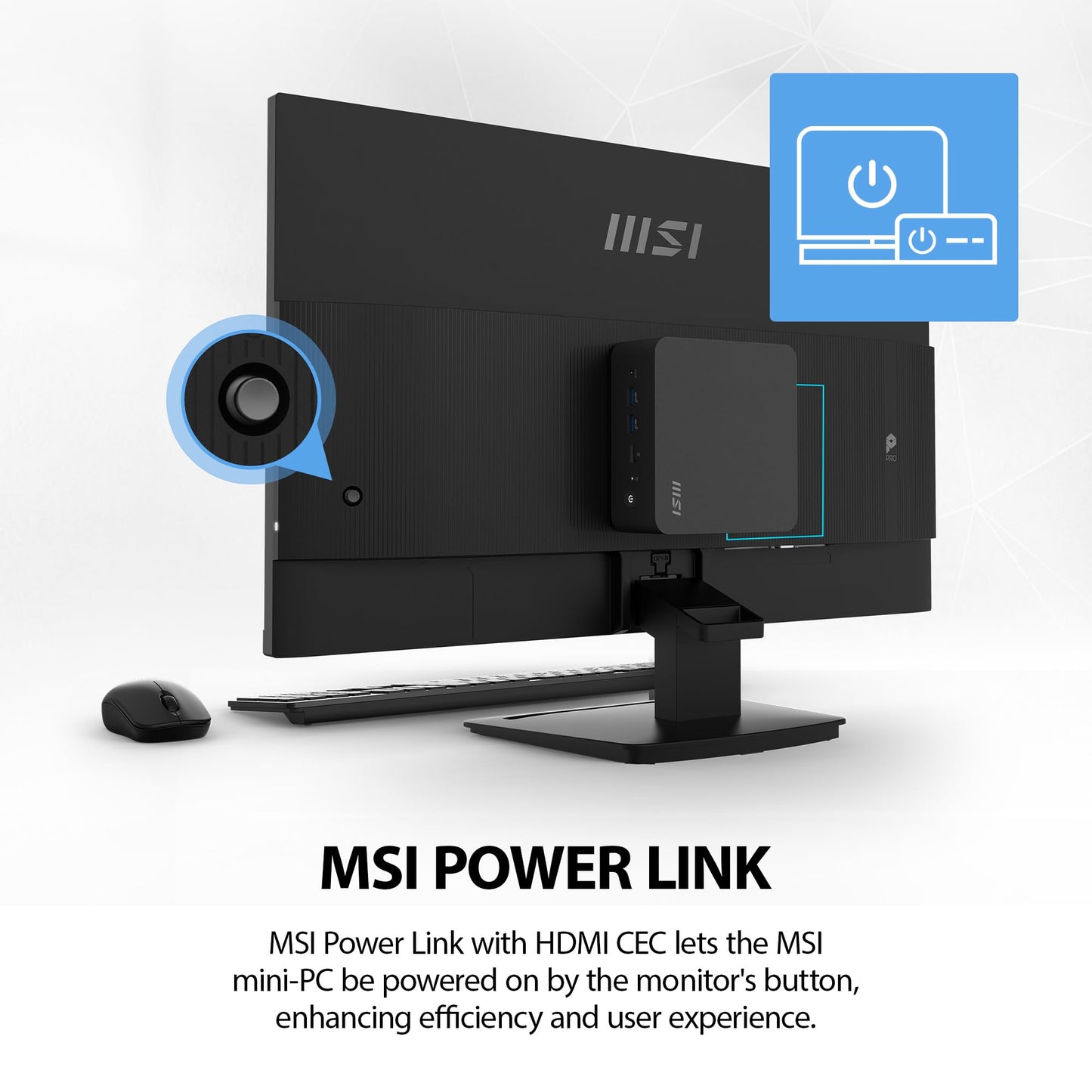 MSI PRO MP273L E14 27" IPS 1920 x 1080 (FHD), monitor de oficina para juegos, 144Hz, sincronización adaptativa, HDR, HDMI, puerto VGA, montaje VESA, inclinación, bisel delgado de 4 lados, 1 ms, negro