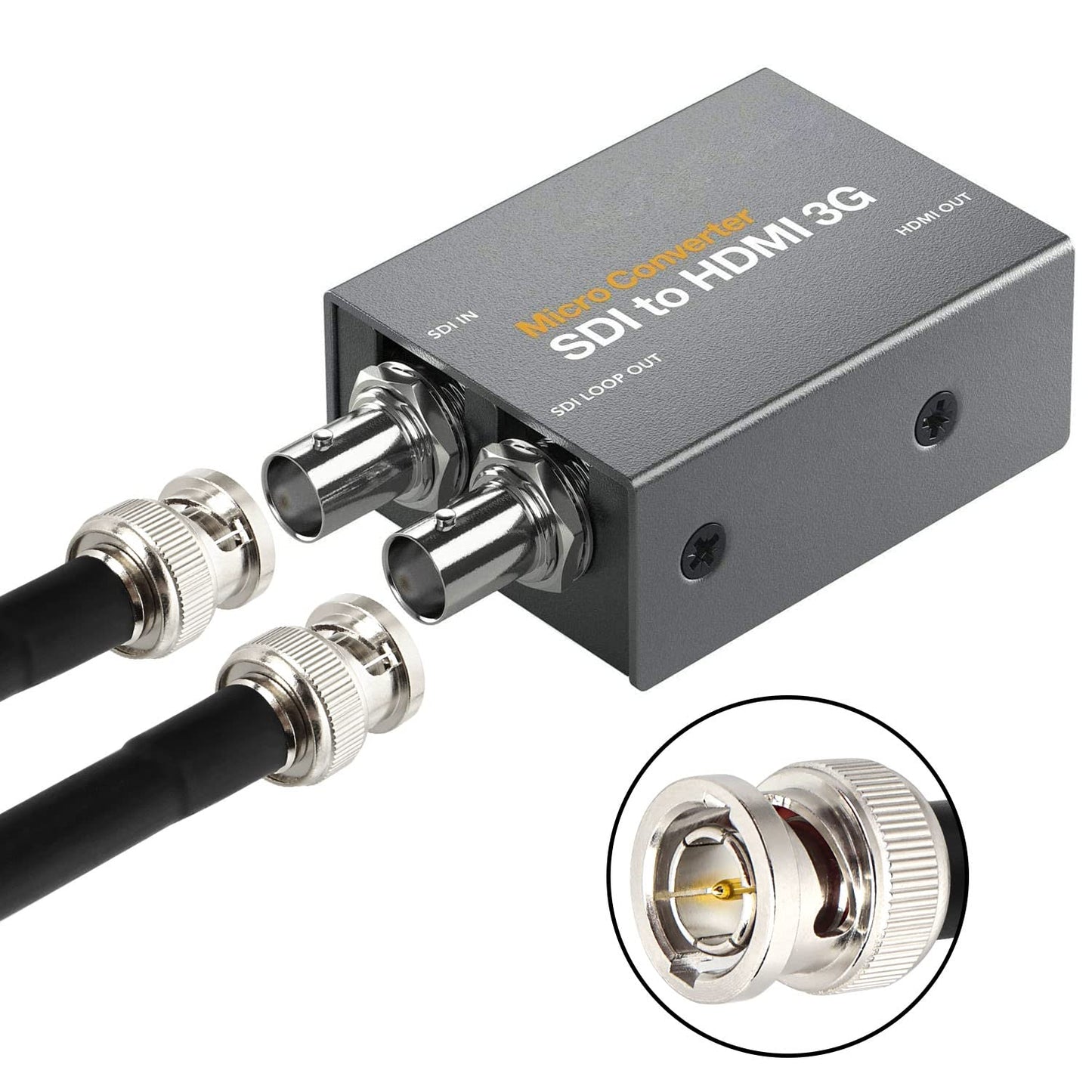 XRDS - Cable SDI RF de 25 pies, cable BNC de vídeo digital macho 75 ohmios RG59 BNC compatible con HD-SDI/3G/6G-SDI/4K/8K