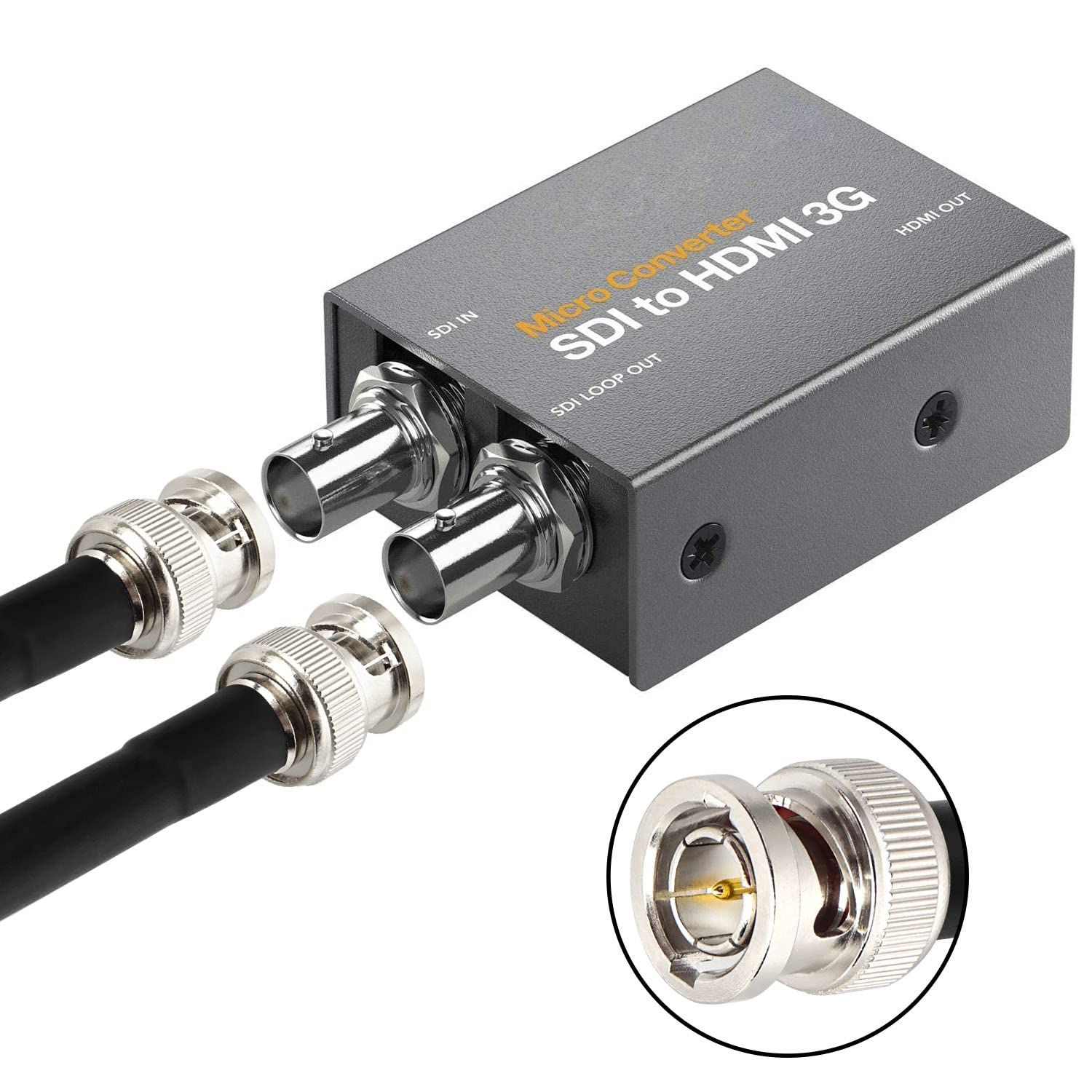 XRDS - Cable SDI RF de 25 pies, cable BNC de vídeo digital macho 75 ohmios RG59 BNC compatible con HD-SDI/3G/6G-SDI/4K/8K