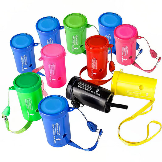 ArtCreativity - Mini bocinas de aire de 3 pulgadas, paquete de 12 unidades, para eventos deportivos, fiestas, celebraciones, divertidos recuerdos de fiesta de cumpleaños y rellenos de bolsas de regalo