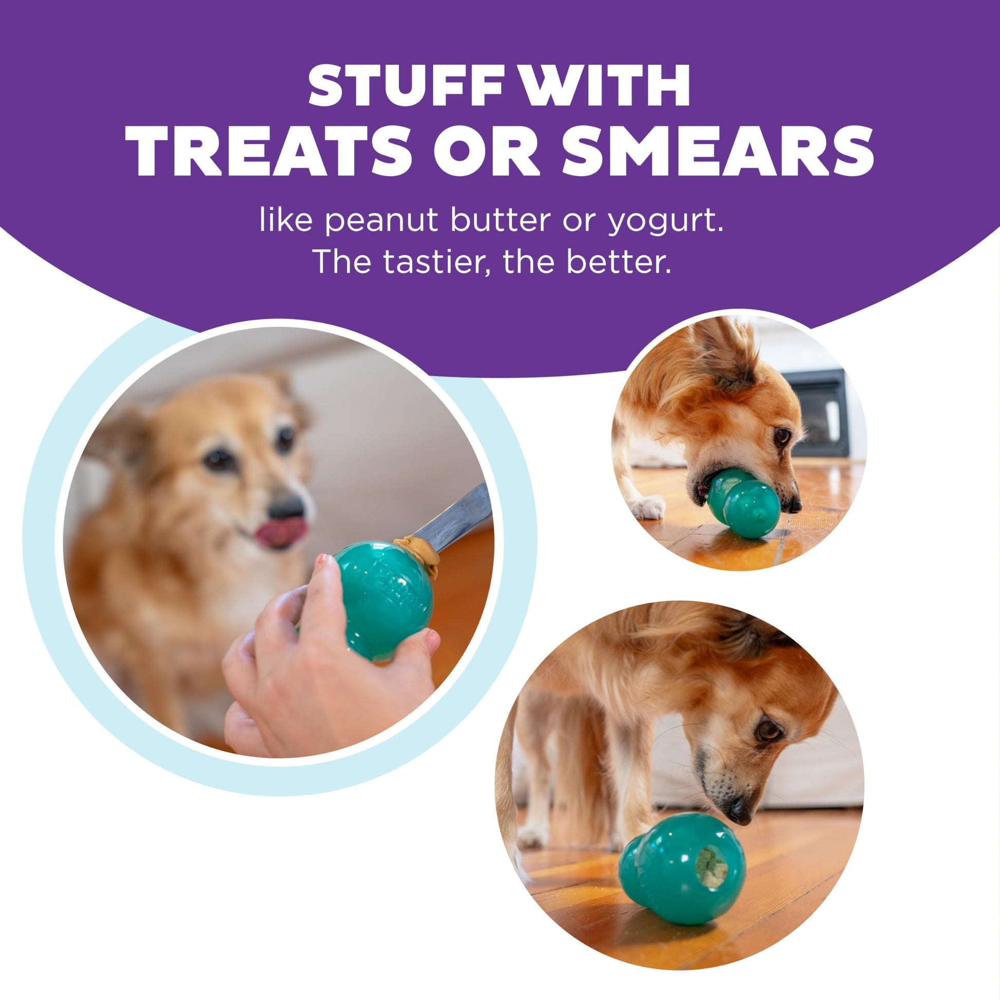 Juguete Masticable Interactivo Outward Hound Azul Mediano para Perro