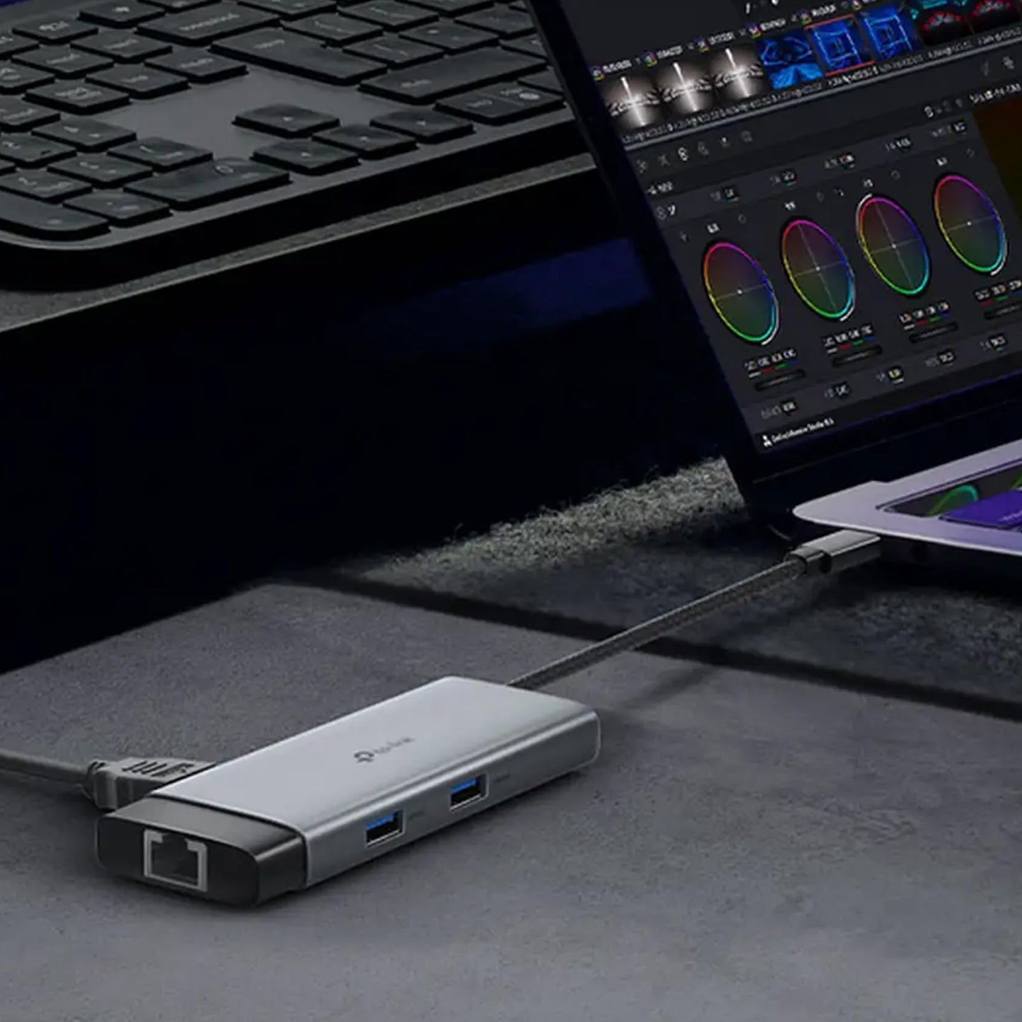 TP-Link Hub de Entrada USB C 6 en 1, PD100W, 4K 60Hz HDMI, USB C 5Gbps, 2× USB A 5Gbps, Gigabit Ethernet, Compatible con MacOS, Windows, Linux, iPad OS, iOS, Android, ChromeOS, Nintendo (UH6120C)