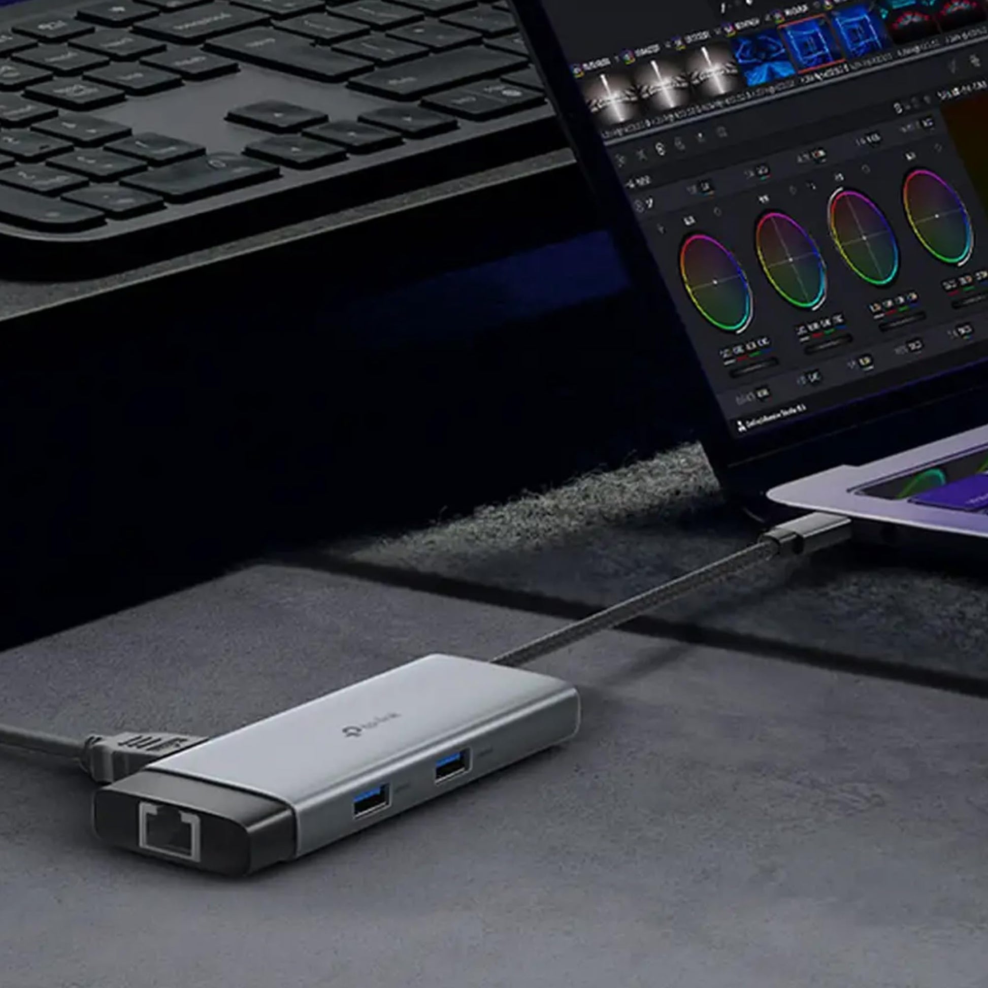 TP-Link Hub de Entrada USB C 6 en 1, PD100W, 4K 60Hz HDMI, USB C 5Gbps, 2× USB A 5Gbps, Gigabit Ethernet, Compatible con MacOS, Windows, Linux, iPad OS, iOS, Android, ChromeOS, Nintendo (UH6120C)