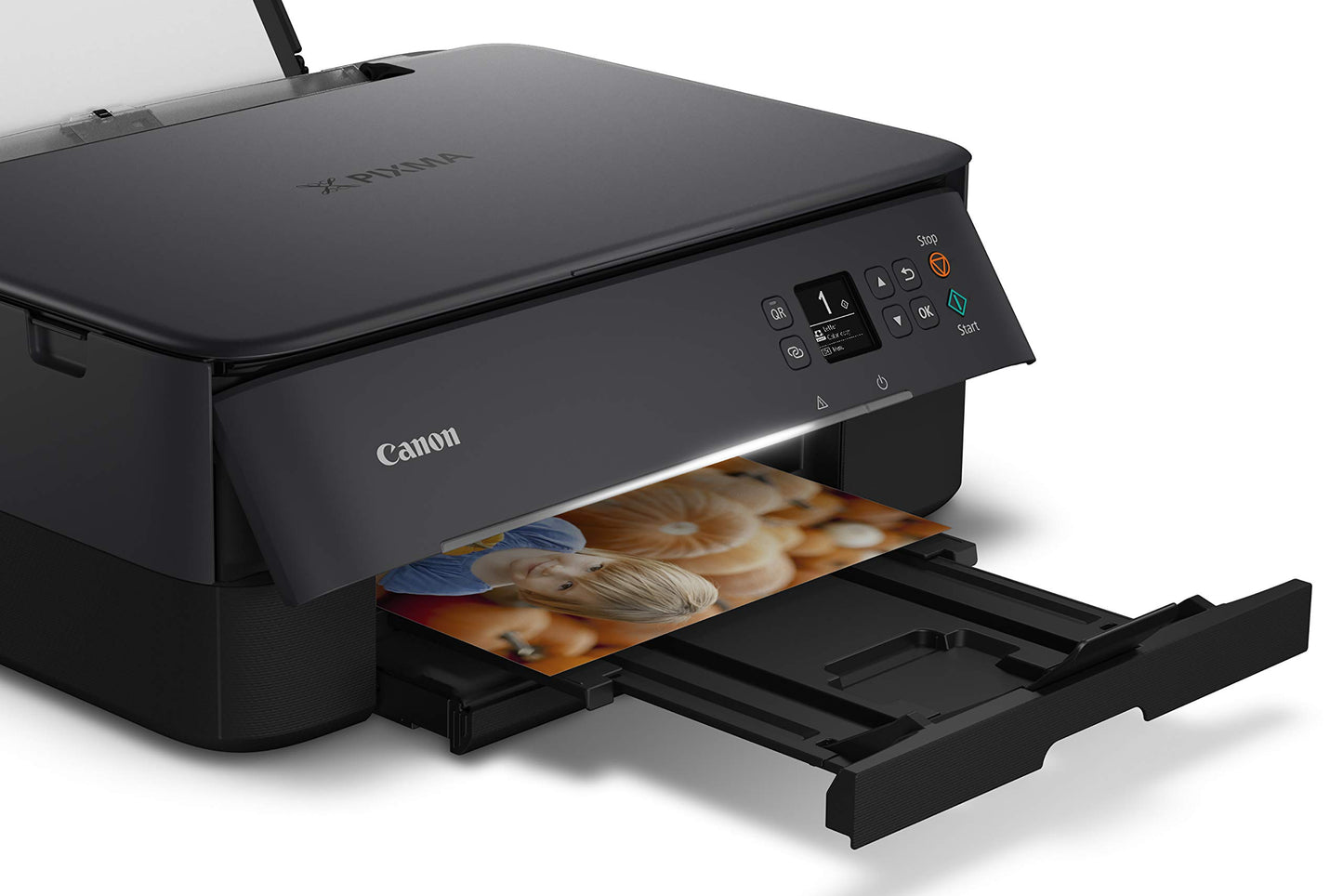 Canon TS5320 Impresora inalámbrica Todo en uno, escáner, copiadora con AirPrint, Negro, Amazon Dash Replenishment Ready