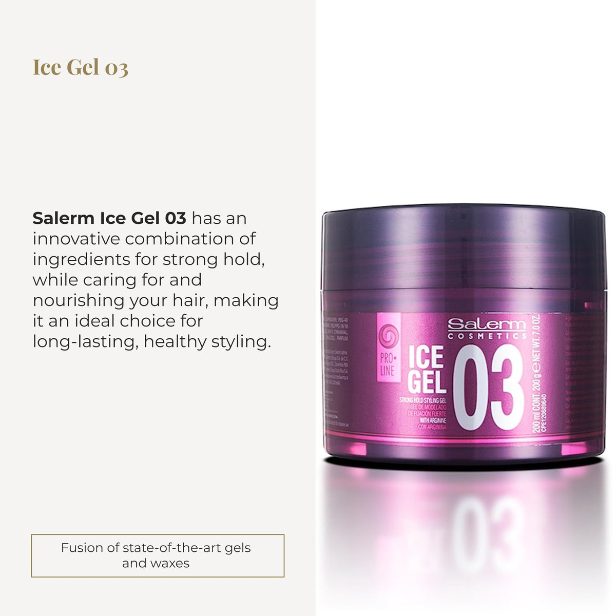 Salerm Pro-Line Ice Gel, 6.76 Ounce/ 200ml