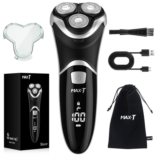 Afeitadora Eléctrica Max-Tcare 3D para Hombre Recargable Indolora con Recortadora de Barba integrada Mojado y Seco