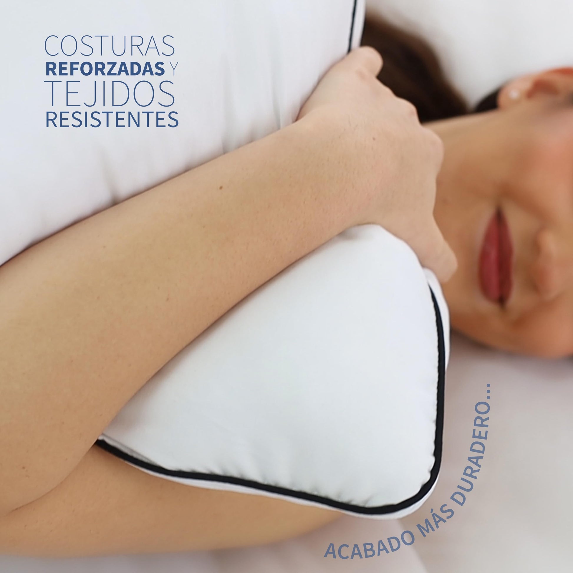 Almohadas TESSO HOME Negro Firmeza Media Hipoalergénicas y Suaves Tecnología Down Alternative King Size