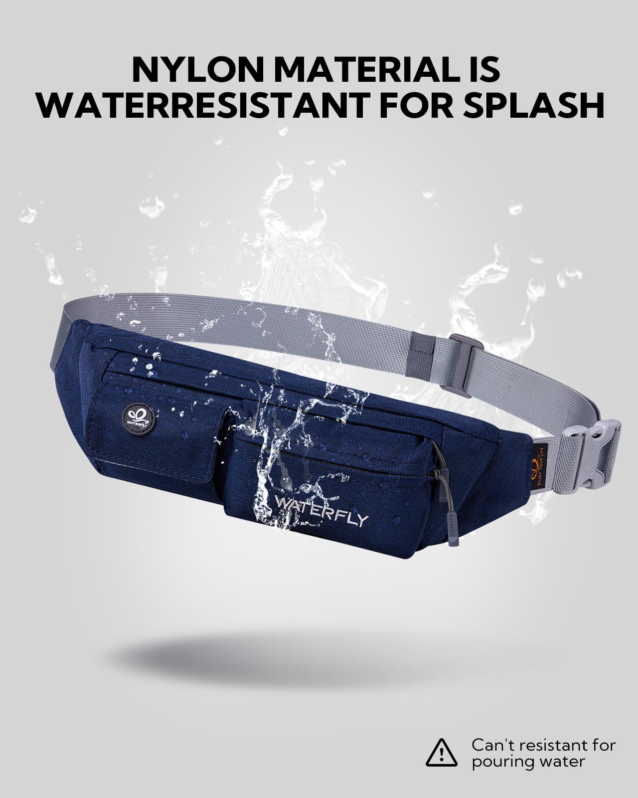 Riñonera WATERFLY Pequeña Running Resistente al Agua para Hombre y Mujer