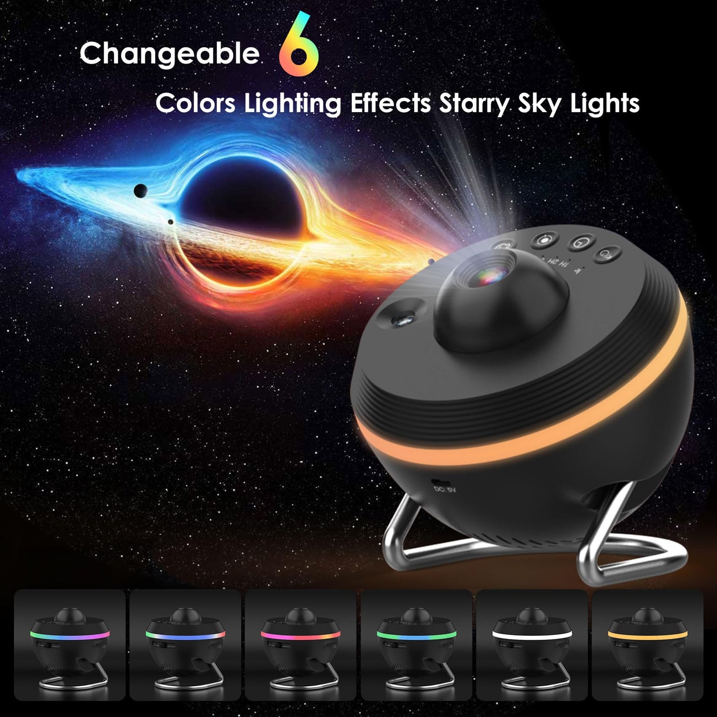 Galaxy Projector Pro para recámara, proyector de planetario de estrella, proyector de planetario 13 en 1 con efecto meteorito, lámpara LED de galaxia espacial, luces nocturnas, decoración de