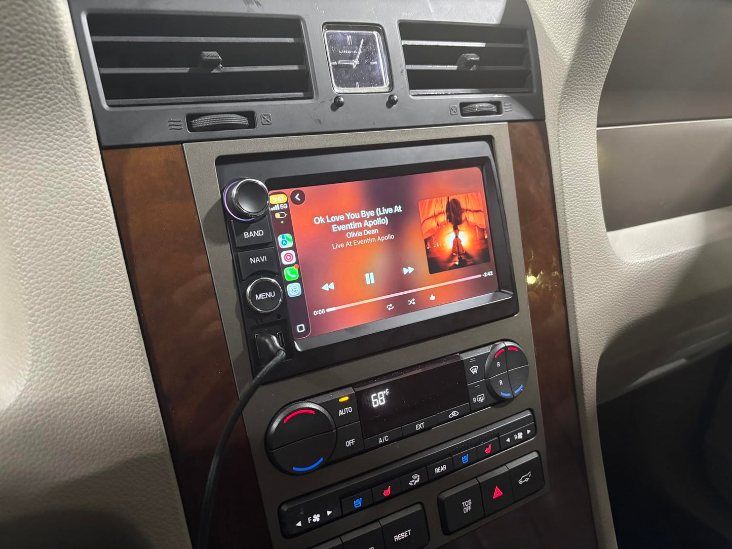 Radio de coche Android estéreo para Ford F150/F250/F350 Expedition Edge 2004-2014, Mustang 2005-2009, E150/E250 2009-2014, Mercury Milan 2006-2009 con Apple Carplay Android Auto GPS/WiFi/Backup Camera