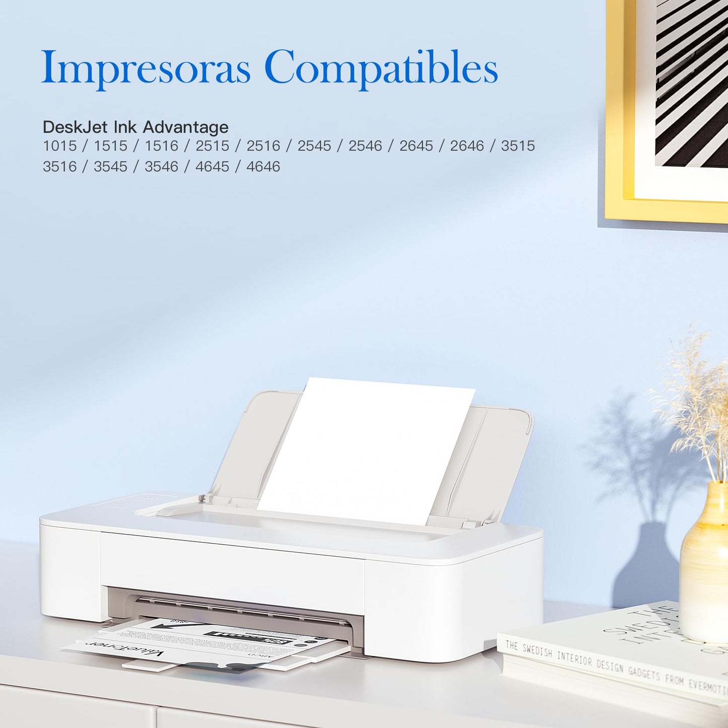 Cartucho de Tinta Valuetoner Negro Mayor Capacidad Compatible con HP 662XL para HP DeskJet Ink Advantage