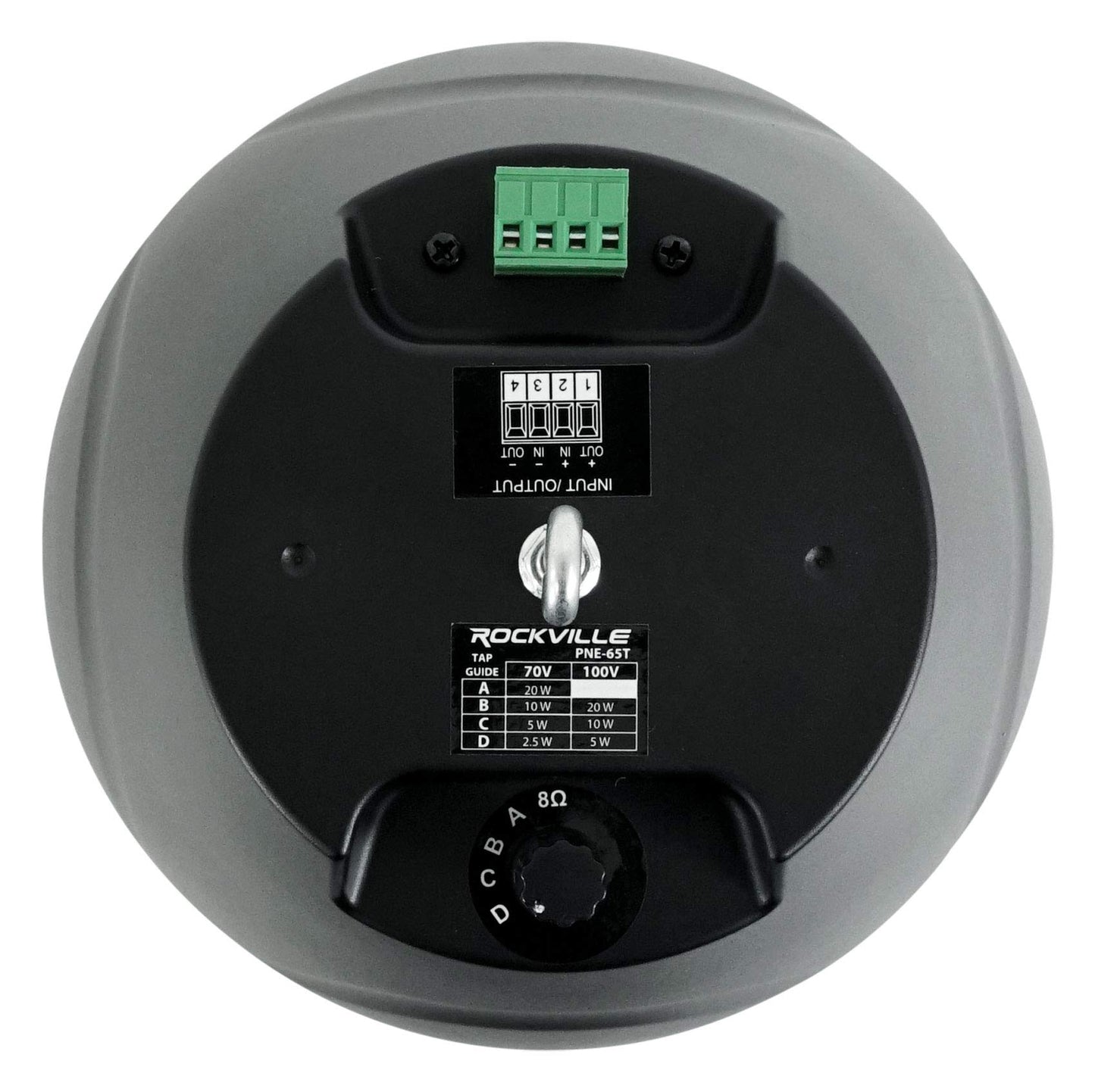 Altavoz Colgante Rockville Negro Audio de Alta Calidad Diseño Elegante 70 V 6.5 Pulgadas