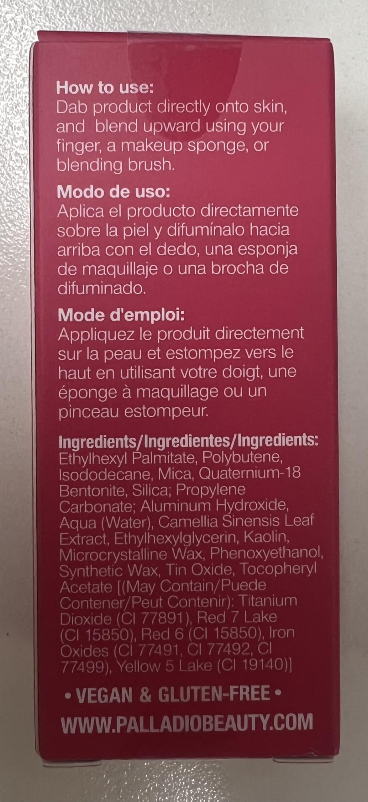 Palladio Rubor Líquido para Mejillas y Labios 2 en 1 Maquillaje, Rubor Facial, Fórmula Liviana en Crema, Resistente a Manchas, Rubor Pigmentado de Larga Duración, Acabado Radiante,Deep Fuchsia