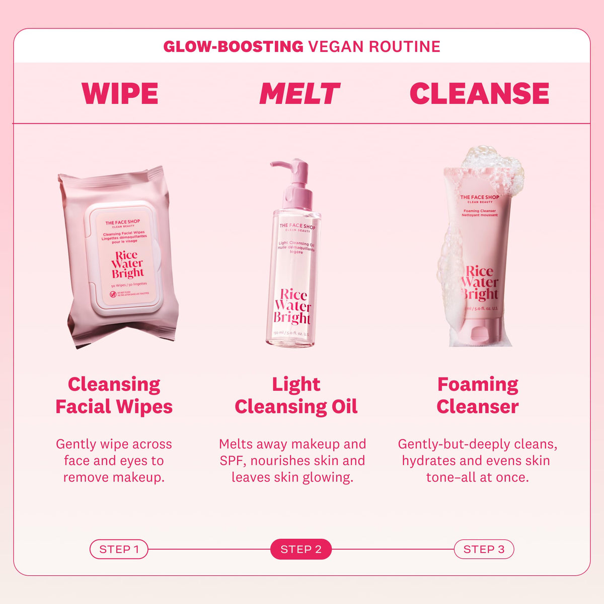 The Face Shop - Rice Water Bright - Cleansing Light Oil - Facial Care