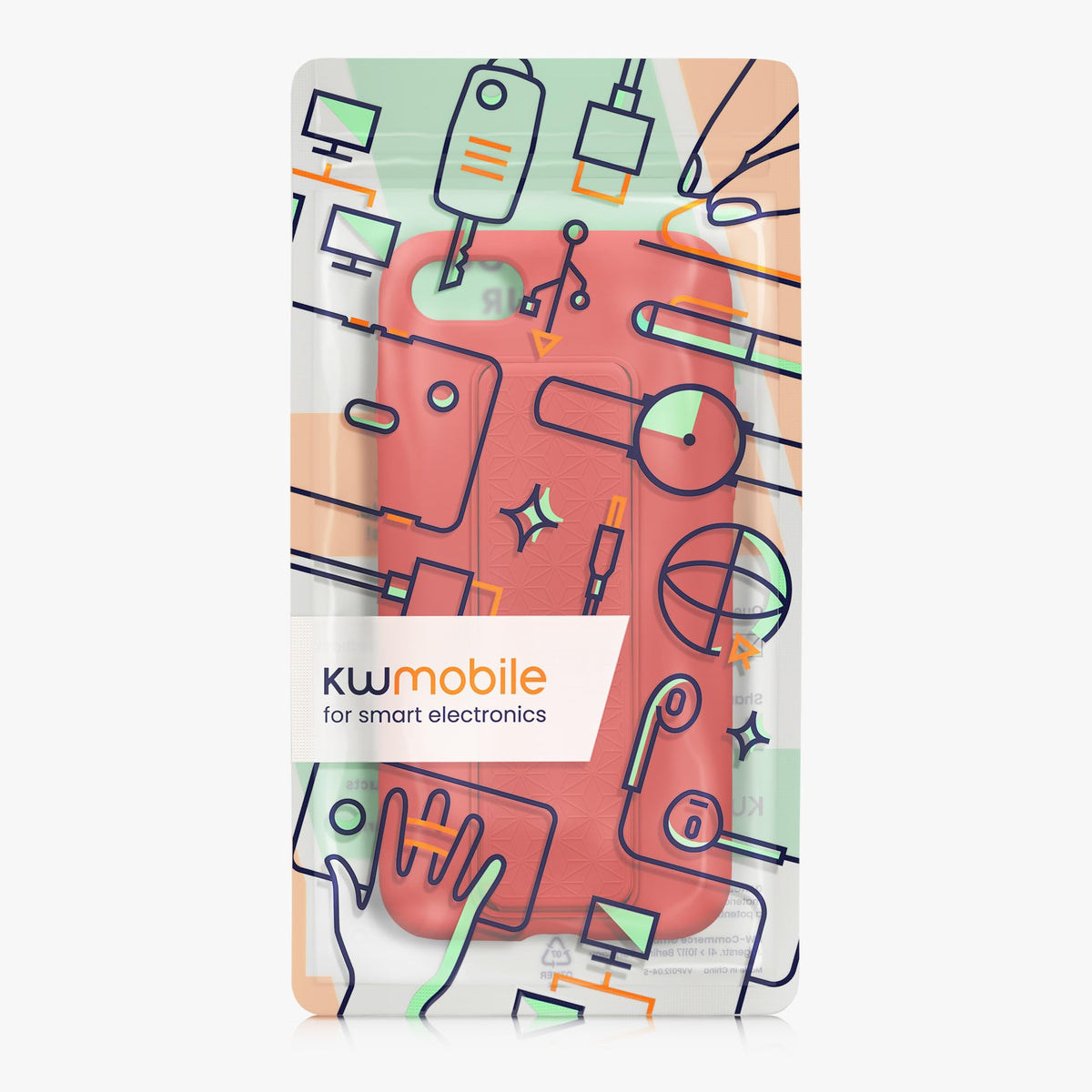 Carcasa kwmobile Chocolate con Soporte y Agarre Compatible con Apple iPhone SE (2022/2020) / 8/7