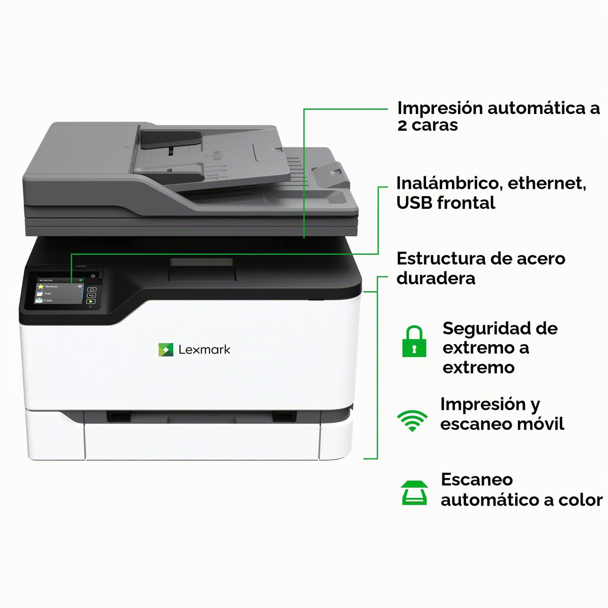 Impresora Multicolor Lexmark Cx431adw Profesional