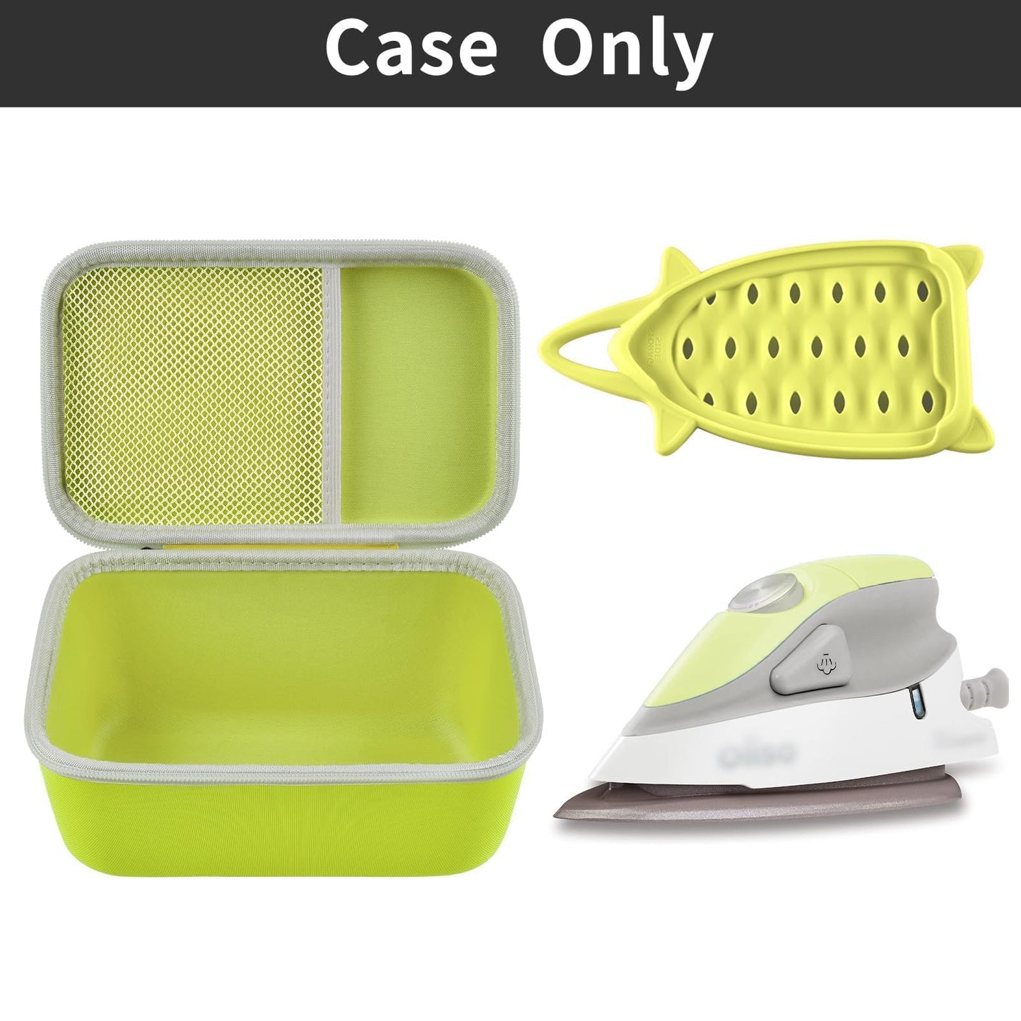 Funda compatible con Newbealer/para Sunbeam Hot-2-Trot/para Oliso M3Pro M2 Mini plancha de viaje para costura, soporte de transporte para pequeñas planchas de acolchado de artesanía con resto de vapor