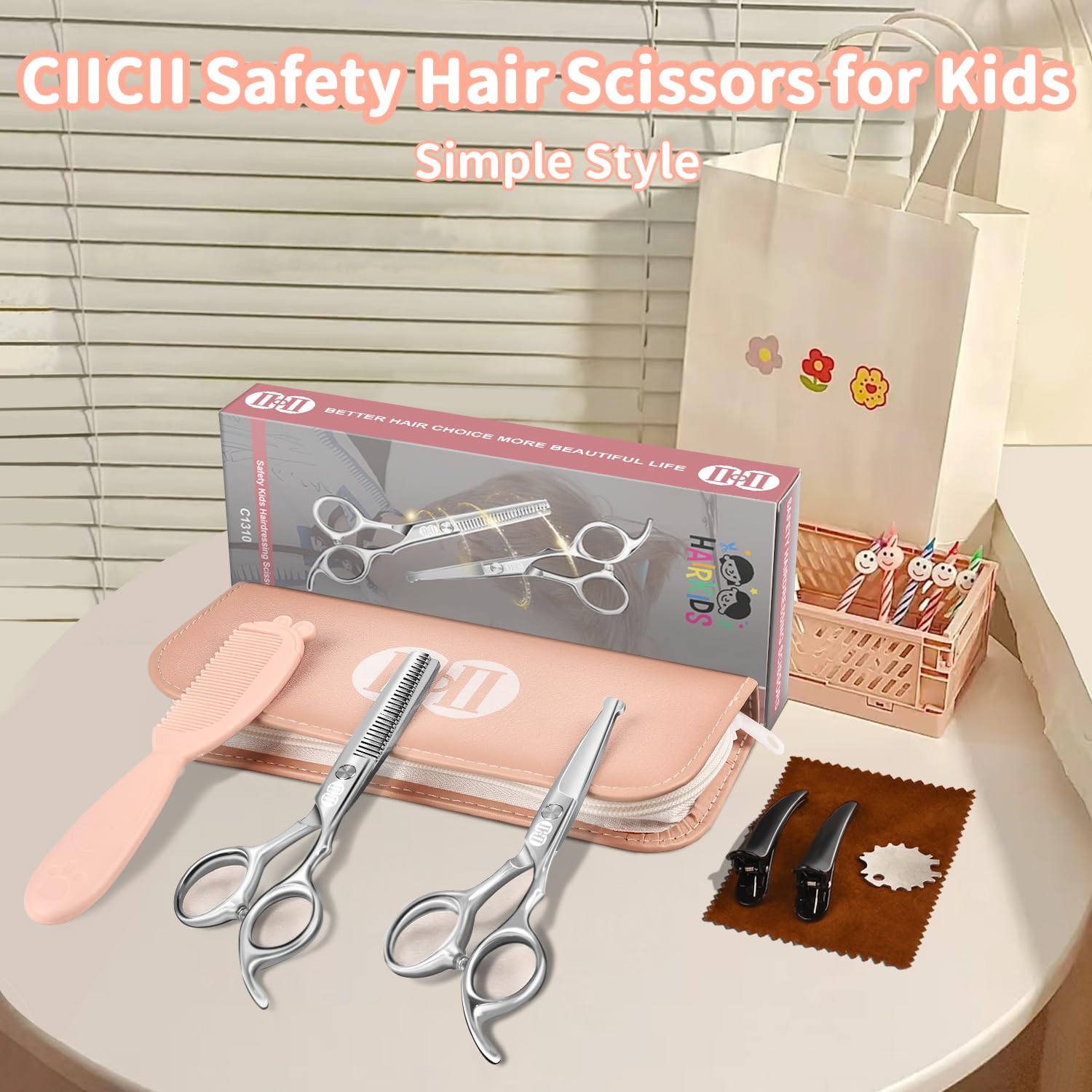 CIICII Tijeras para Cortar Cabello Para Niños