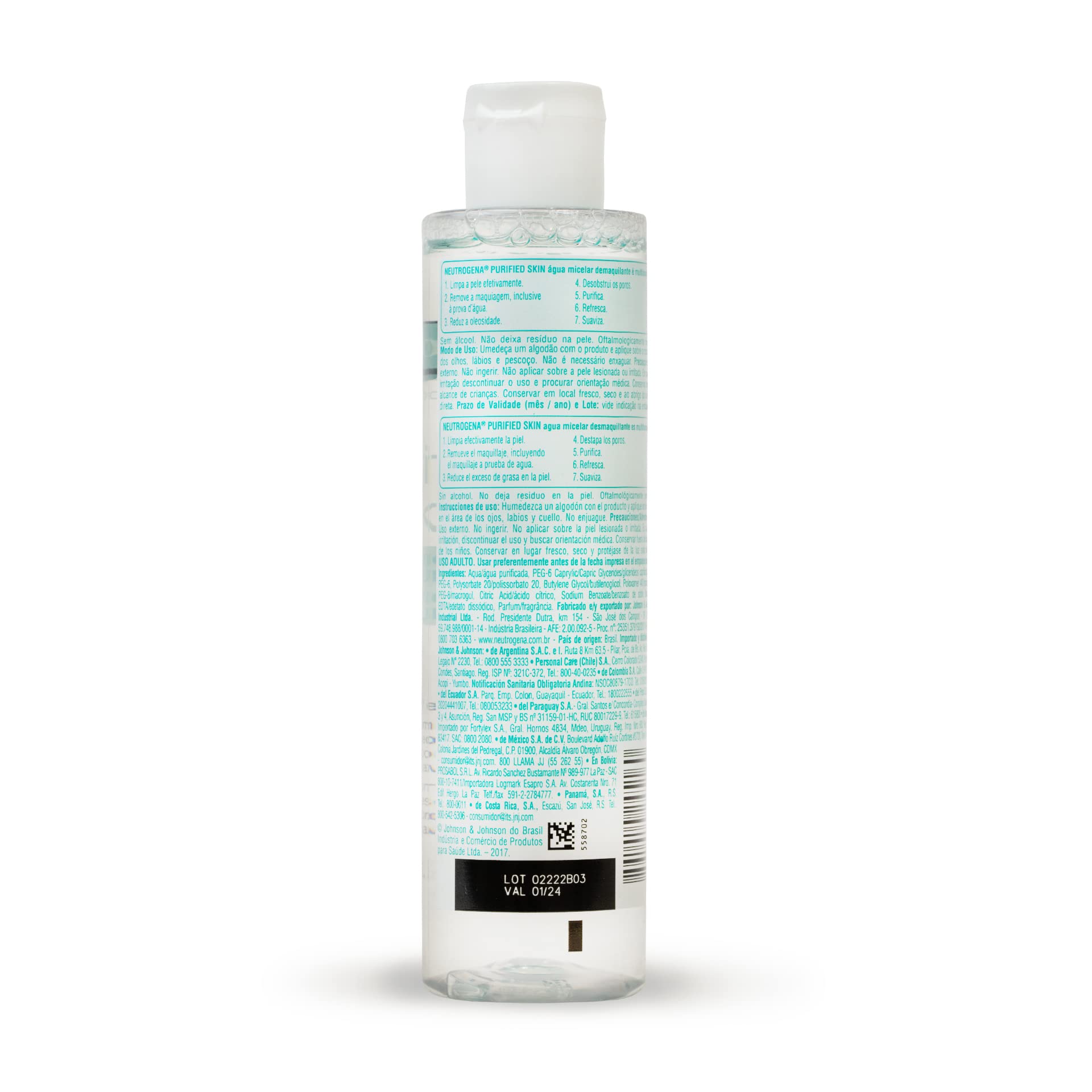 Gel Limpiador Facial Neutrogena Purified Skin Ácido glicólico 150 g + Agua Micelar Purified Skin Desmaquillante 200 ml