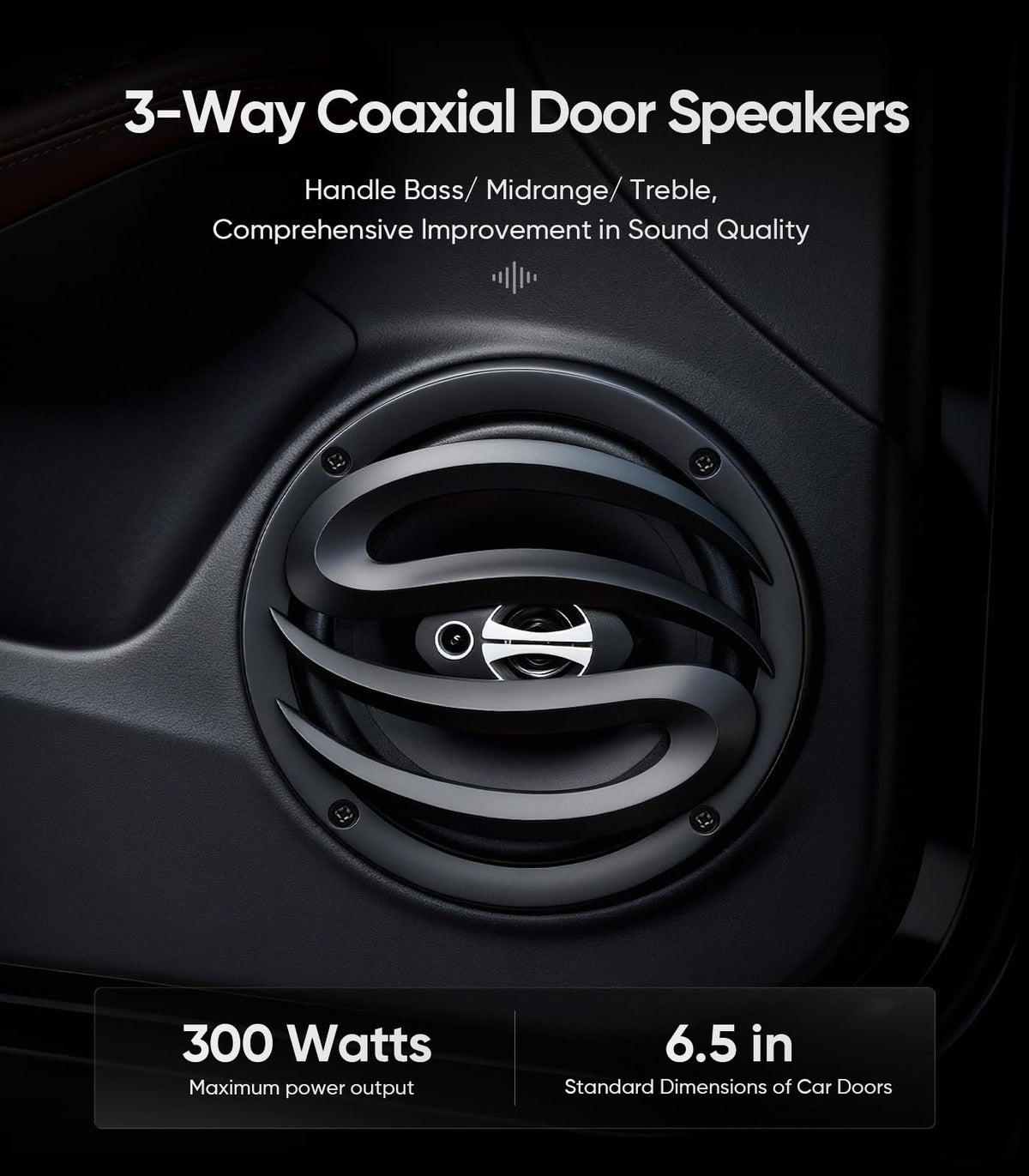 Altavoces Coaxiales Seventour 6.5 Pulgadas Alta Potencia para Coche