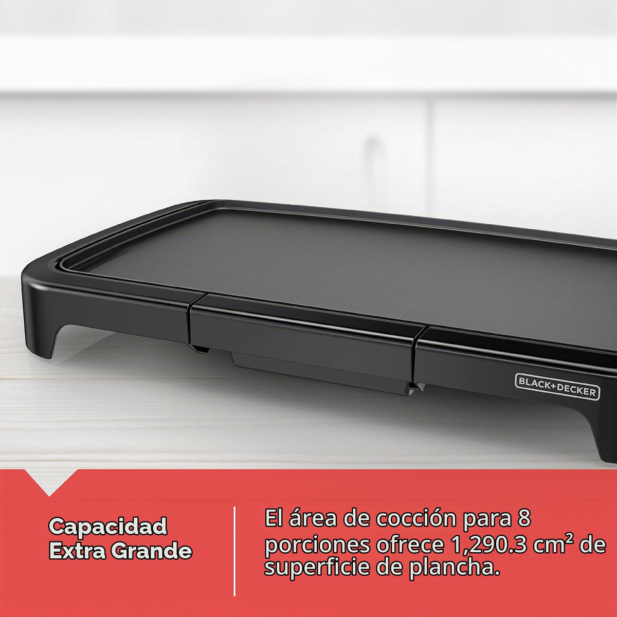 black+decker tamaño familiar plancha eléctrica, plancha , Negro, compacto, 1
