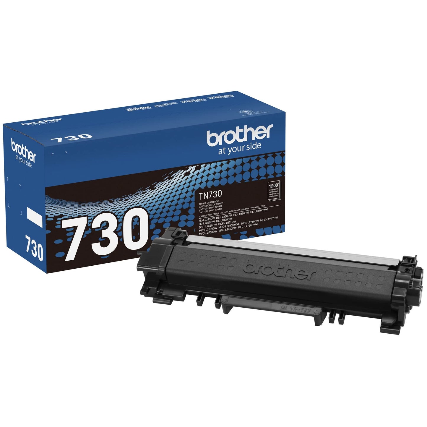 BROTHER Carbrt3720, Tóner Tn730 Laser Monocromático Negro Productos De Oficina, Negro (Black), Única
