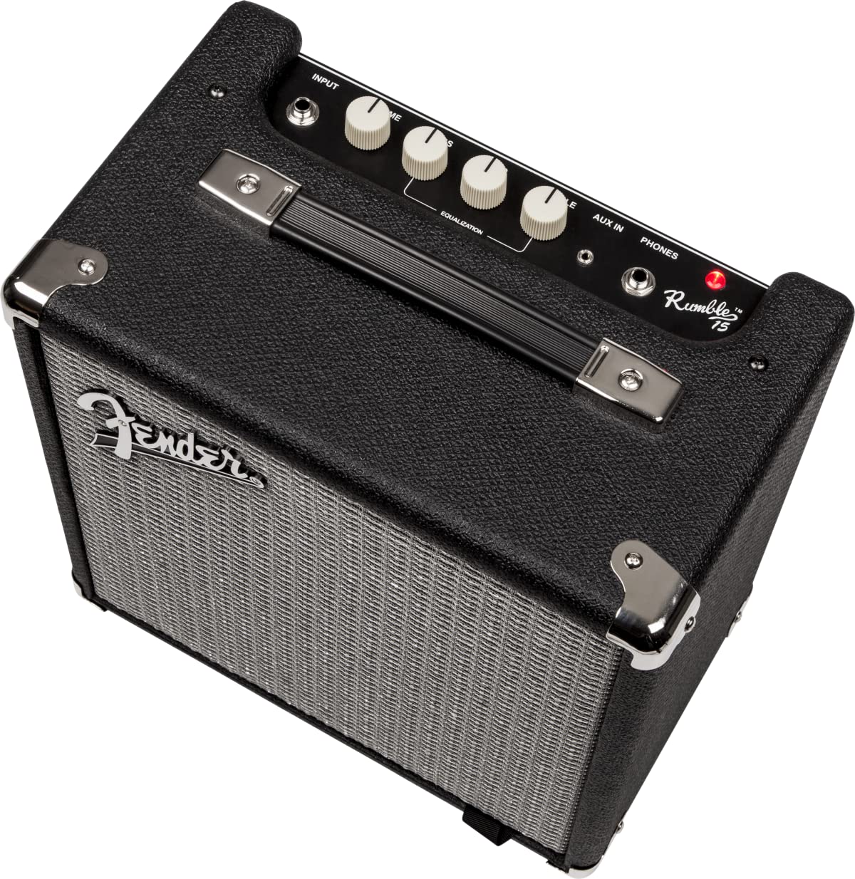Fender Amplificador de Bajo Eléctrico Rumble 15 (V3), Black and Silver, 120V